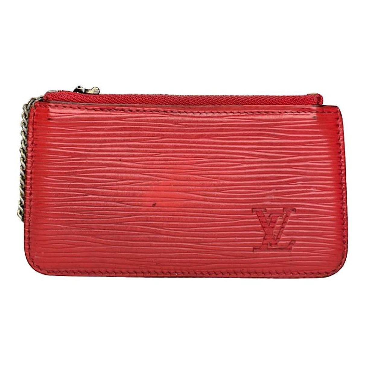 Louis Vuitton Red Leather Purse Size ONE SIZE - 1 Thumbnail