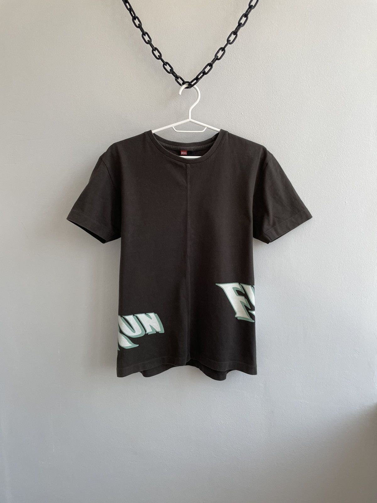 Diesel Diesel Vintage 90s Fun Run Art T Shirt Tee Y2K Avant Garde Size US M / EU 48-50 / 2 - 1 Thumbnail
