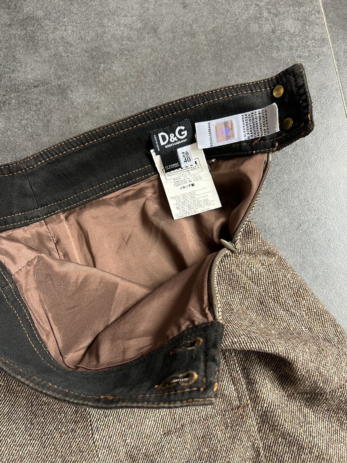 Dolce & Gabbana × Vintage Rare Vintage Dolce&Gabbana Wool Mini Skirt Size 27" / US 4 / IT 40 - 3 Thumbnail