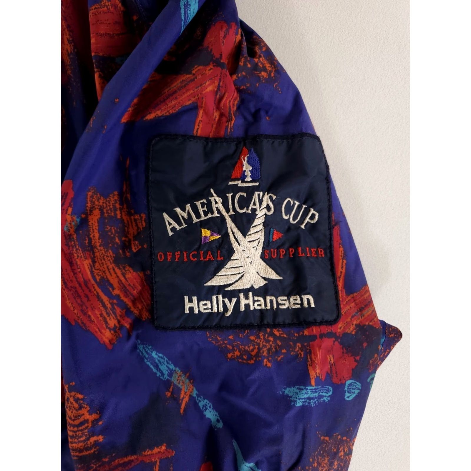 Helly Hansen VINTAGE Helly Hansen Sailing Jacket Purple Hooded Womens 2XL/XXL NylON 90s Americas Cup Size XXL / US 16-18 / IT 52-54 - 3 Thumbnail
