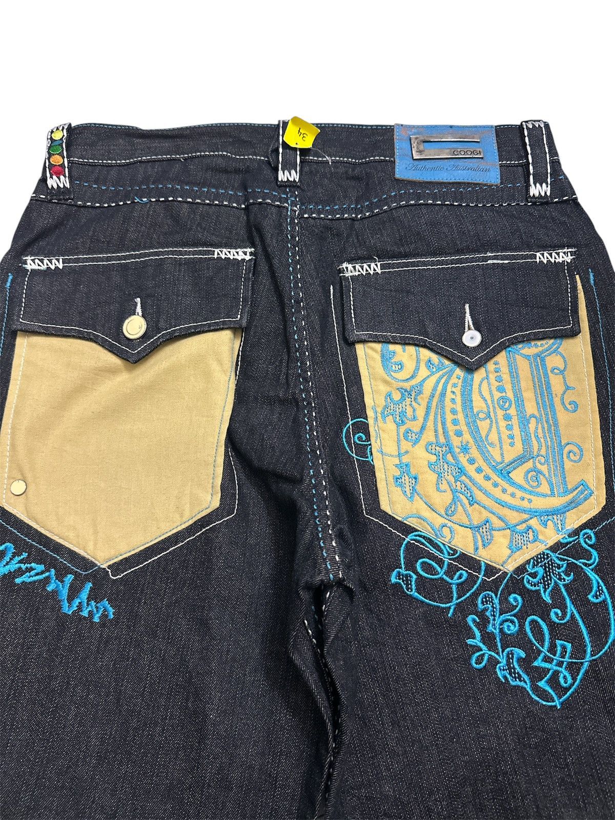 Coogi 2000 Coogi Embroidered Baggy Jeans Y2K Avant Garde Jnco Lgb Size US 34 / EU 50 - 3 Thumbnail