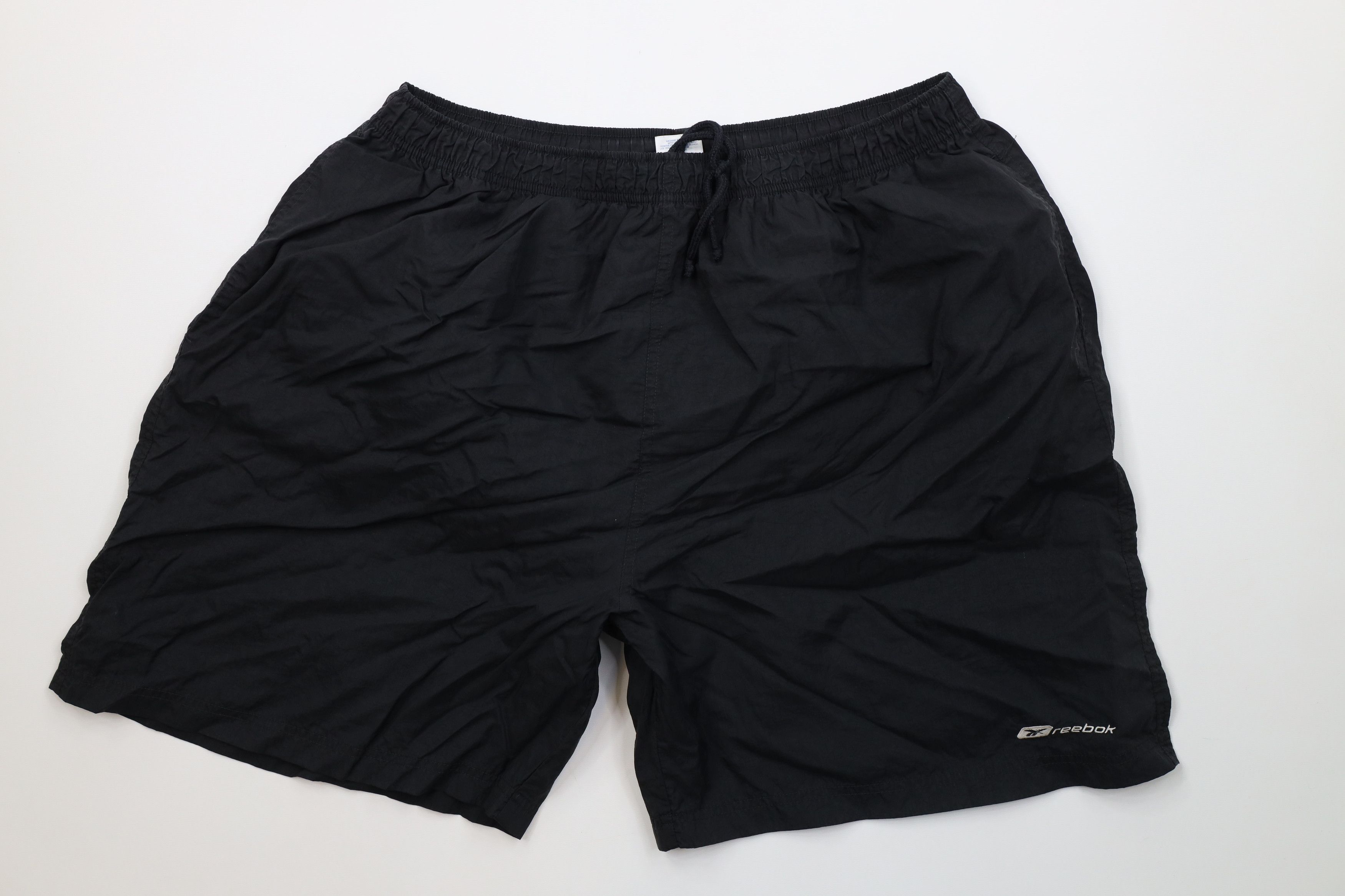Reebok Vintage 90s Reebok Lined Above Knee Shorts Baggies Black Size US 38 / EU 54 - 1 Thumbnail