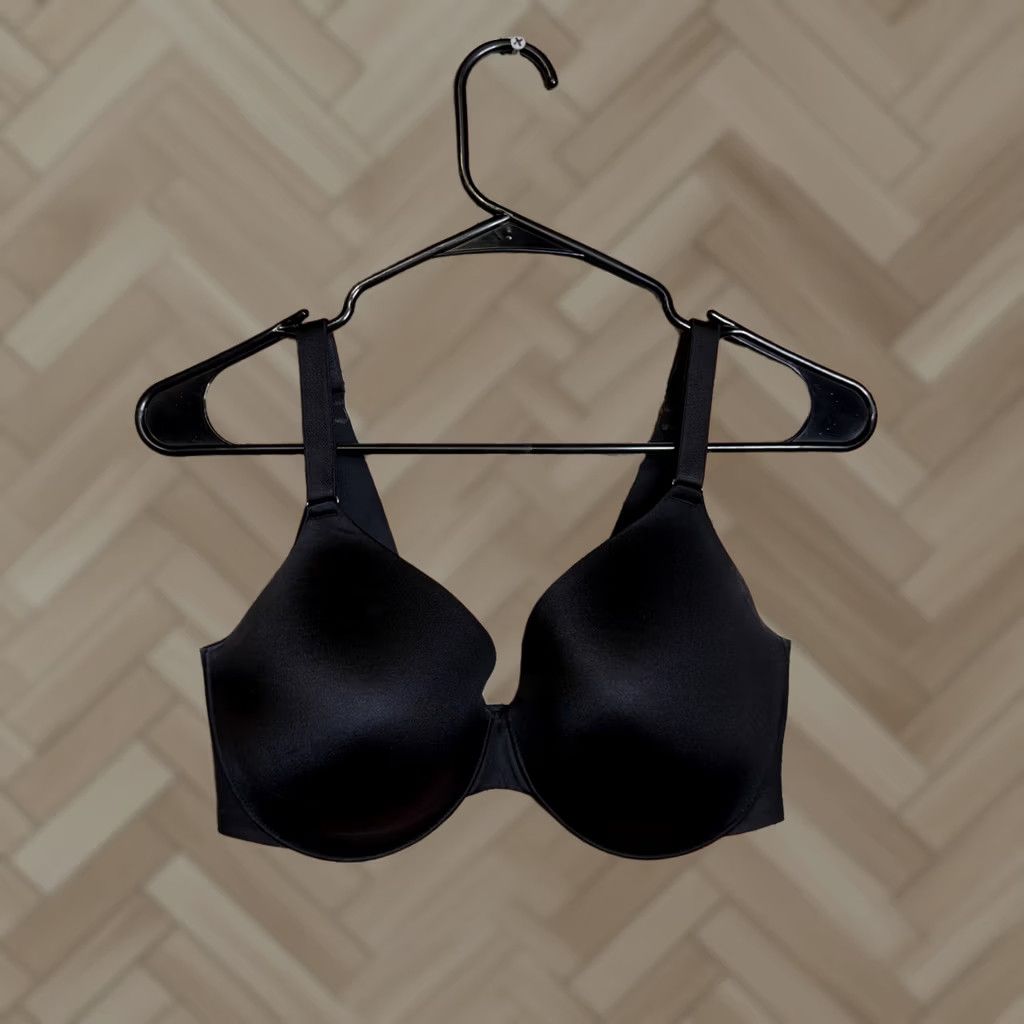Vintage Soma Vanishing Back Bra 34DDD Black Full Coverage Underwire Stretch Back Closure Womens Size ONE SIZE - 1 Thumbnail