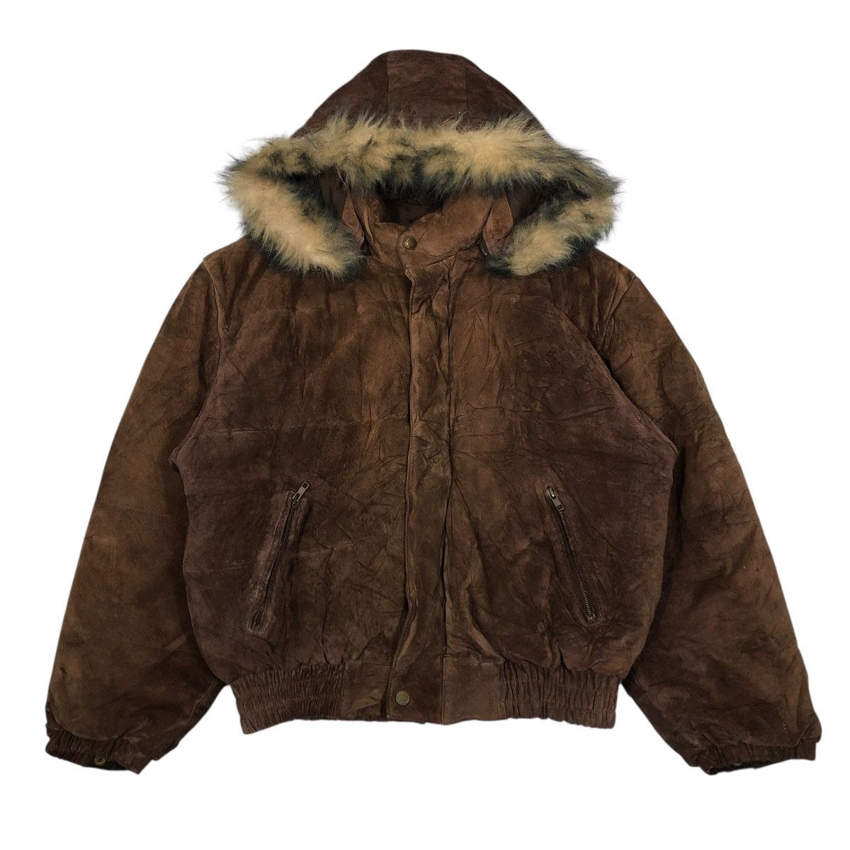 Japanese Brand 🔥VTG LEATHER BIKER JACKET GEMBONY FUR HOODIE ISSEY MIYAKE Size US M / EU 48-50 / 2 - 1 Thumbnail