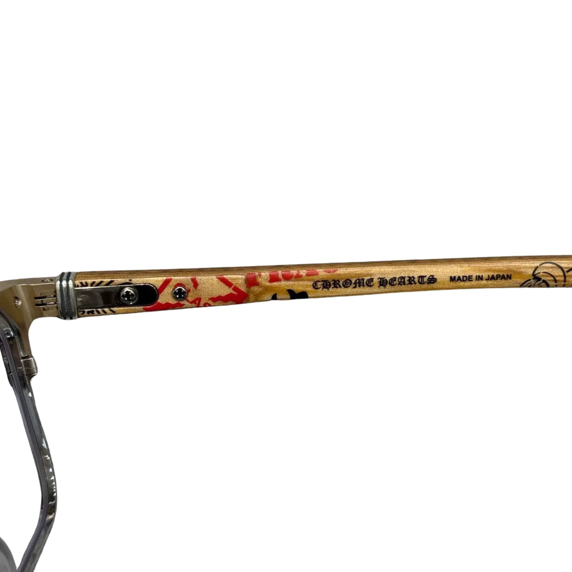 Chrome Hearts CHROME HEARTS BLAZIN MATTE GOLD PLATED/SHINY SILVER PLYWOOD Size ONE SIZE - 4 Thumbnail