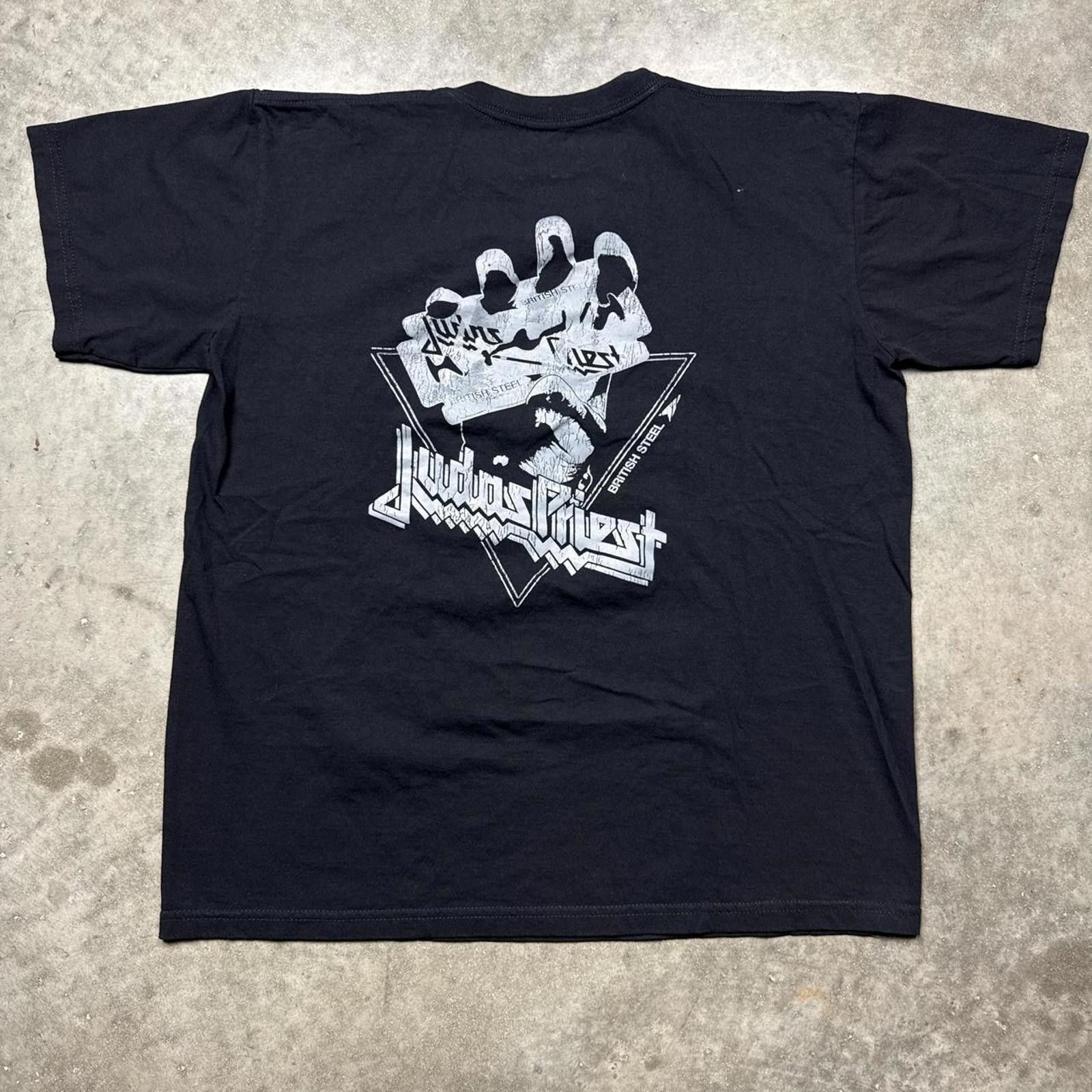 Other Rock Band Judas Priest British Steel Hand Vintage Y2k TShirt Size US XL / EU 56 / 4 - 2 Thumbnail