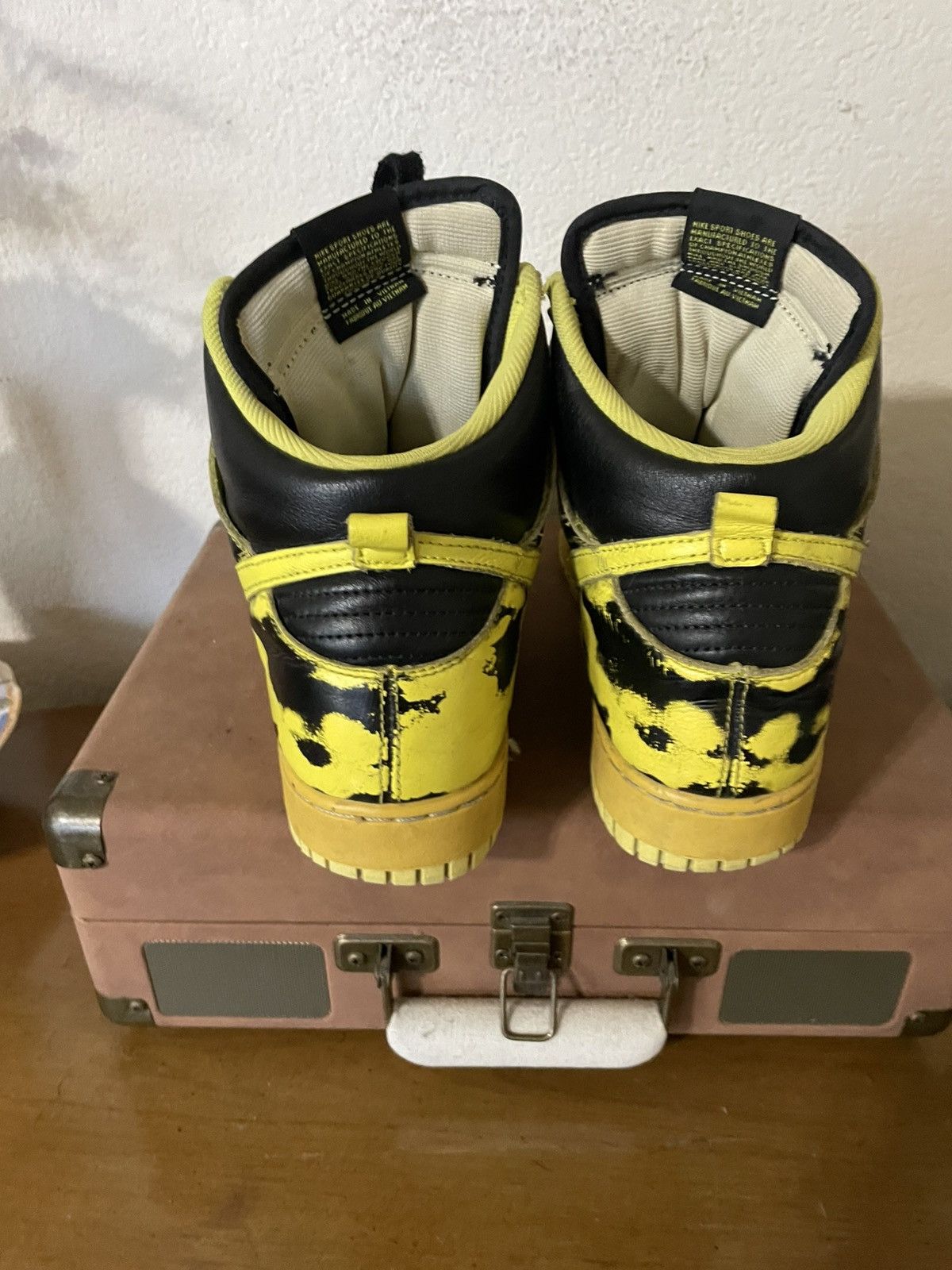 Nike Nike Dunk High 1985 SP Yellow Acid Wash Size US 11.5 / EU 44-45 - 5 Thumbnail