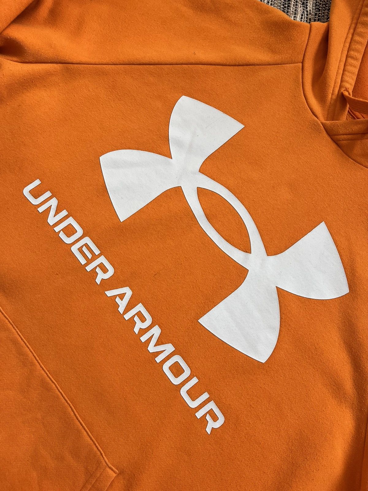 Under Armour Under Armour hoodie orange sportswear big logo Size US L / EU 52-54 / 3 - 6 Thumbnail