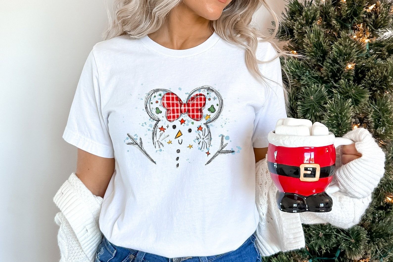 Designer × The Unbranded Brand Snowman shirt, Christmas Shirt Size XL / US 12-14 / IT 48-50 - 1 Thumbnail