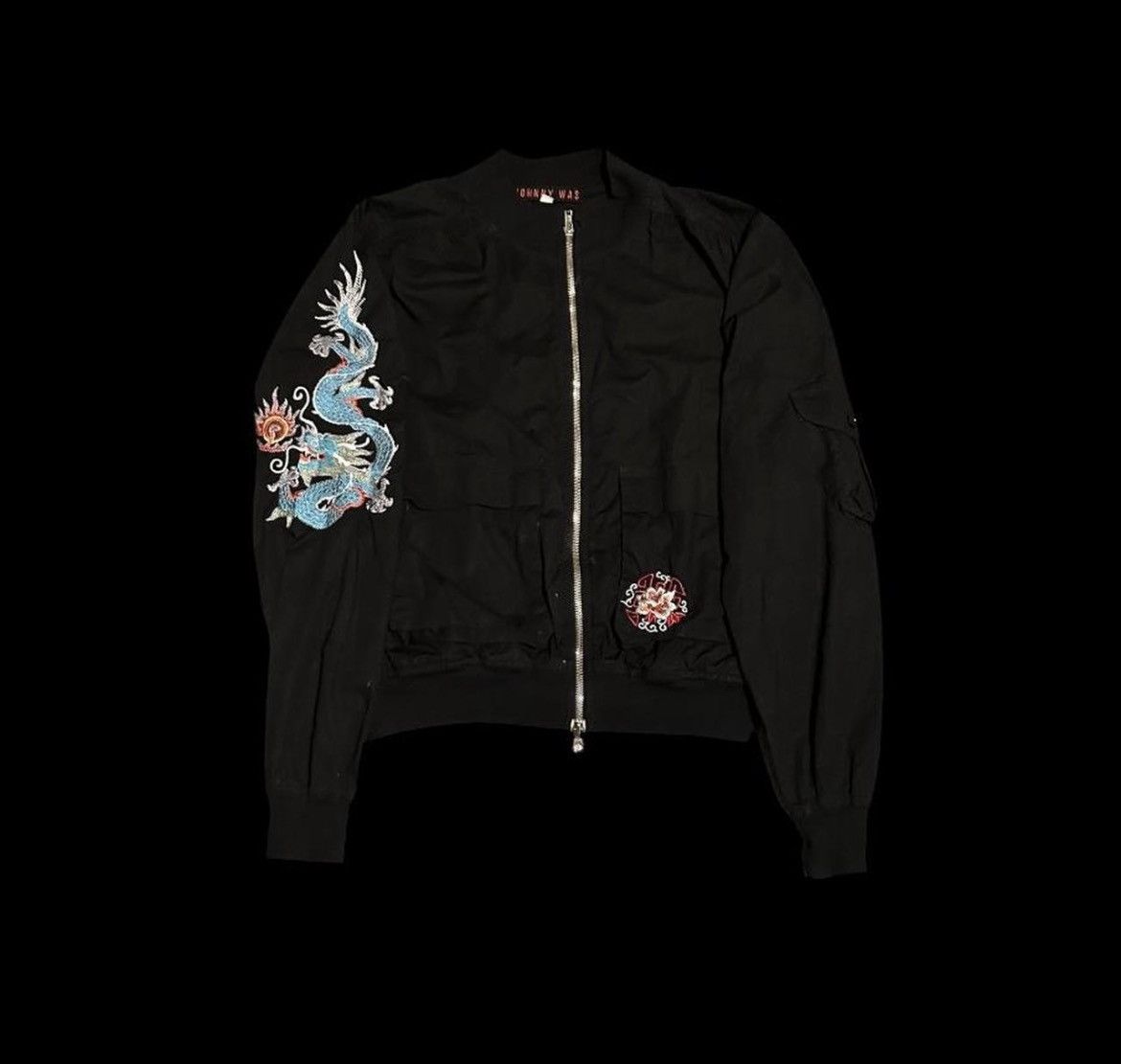 If Six Was Nine Dragon & Floral Embroidered Bomber Jacket Size US S / EU 44-46 / 1 - 1 Thumbnail