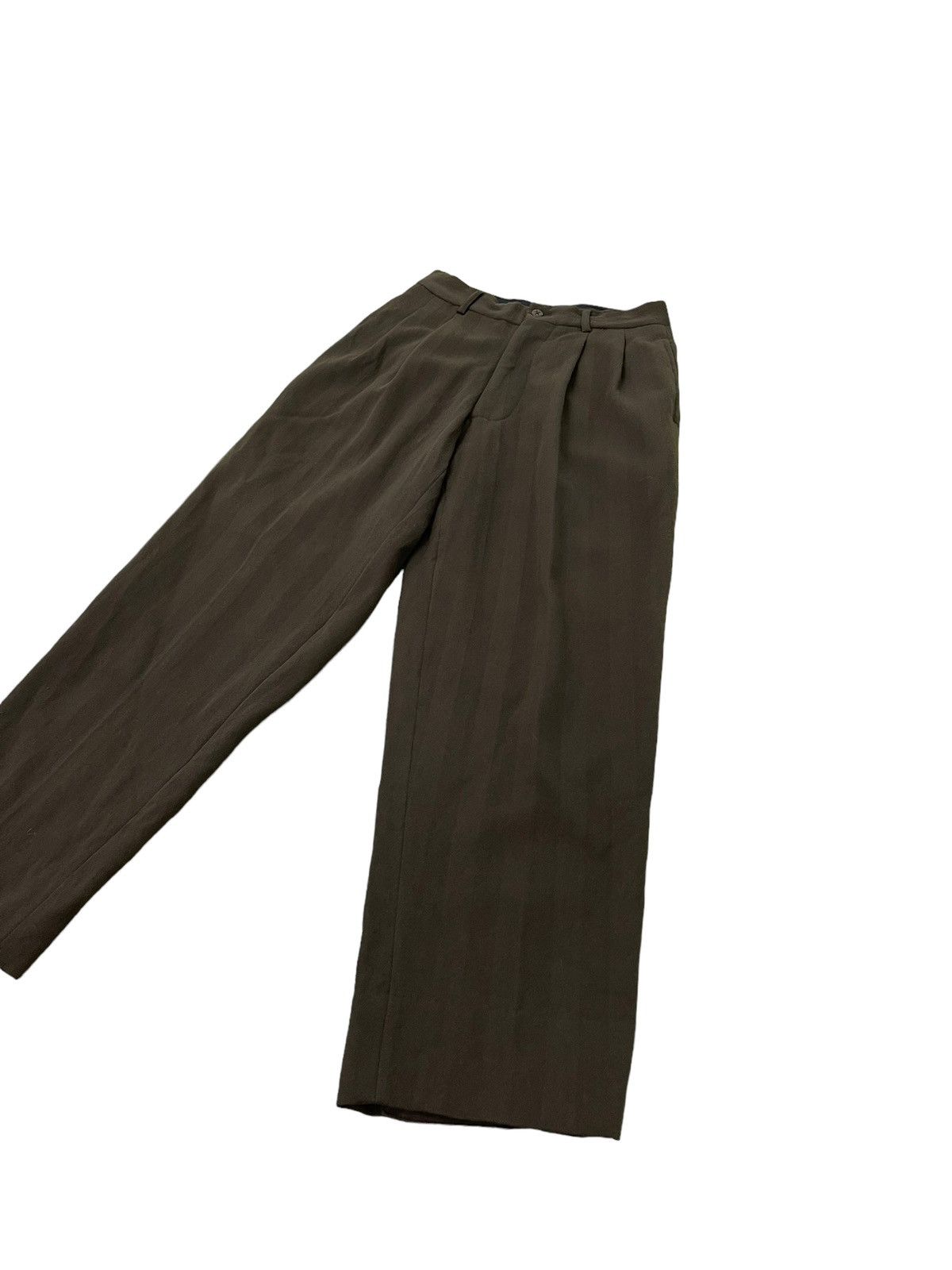 Japanese Brand Wide Baggy Tapered 90s Scoll Wool Trouser 6🟦2 Size US 28 / EU 44 - 11 Thumbnail