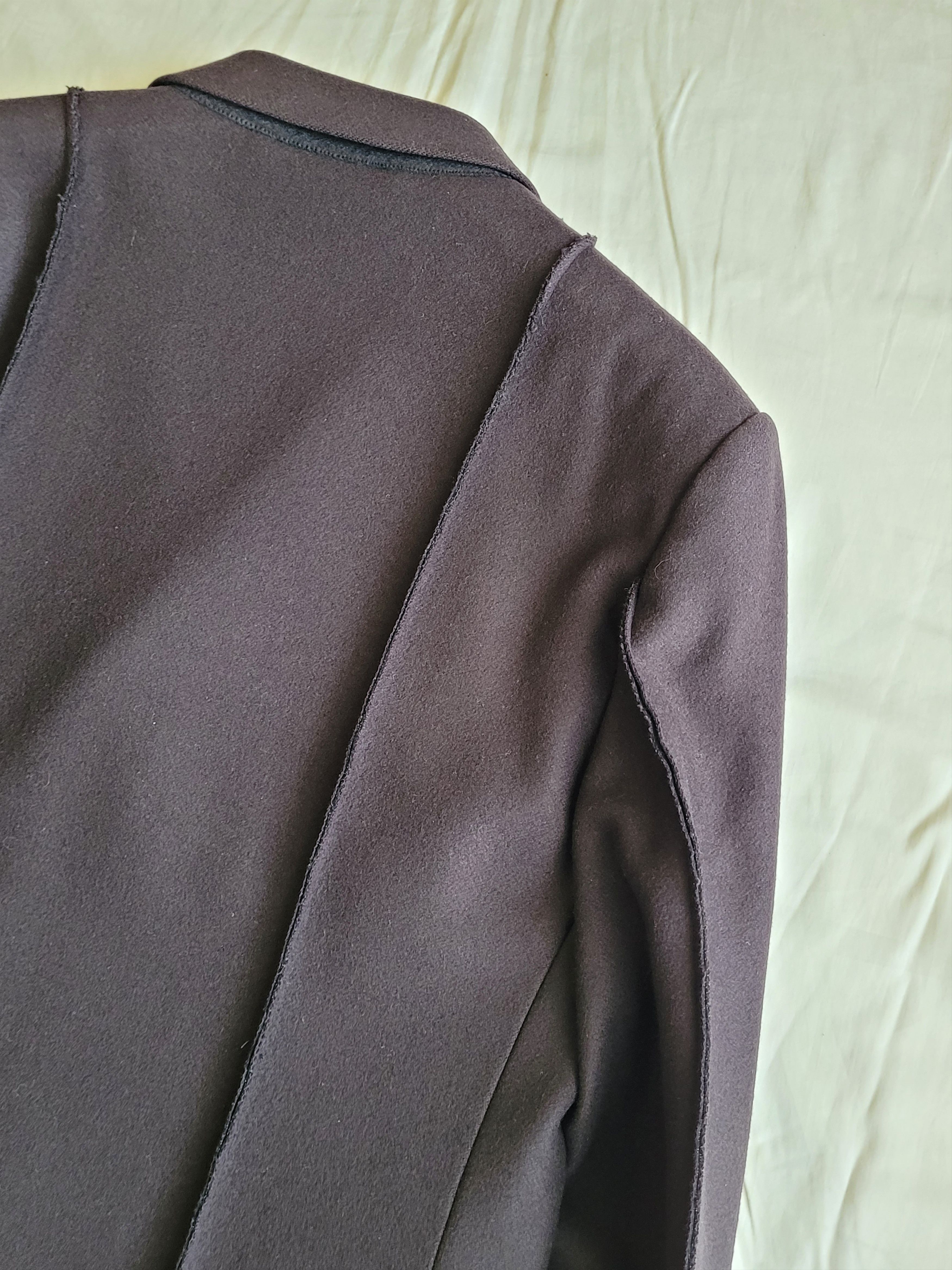 Maison Margiela Maison Margiela inside-out raw-details woolen coat Size US M / EU 48-50 / 2 - 9 Thumbnail
