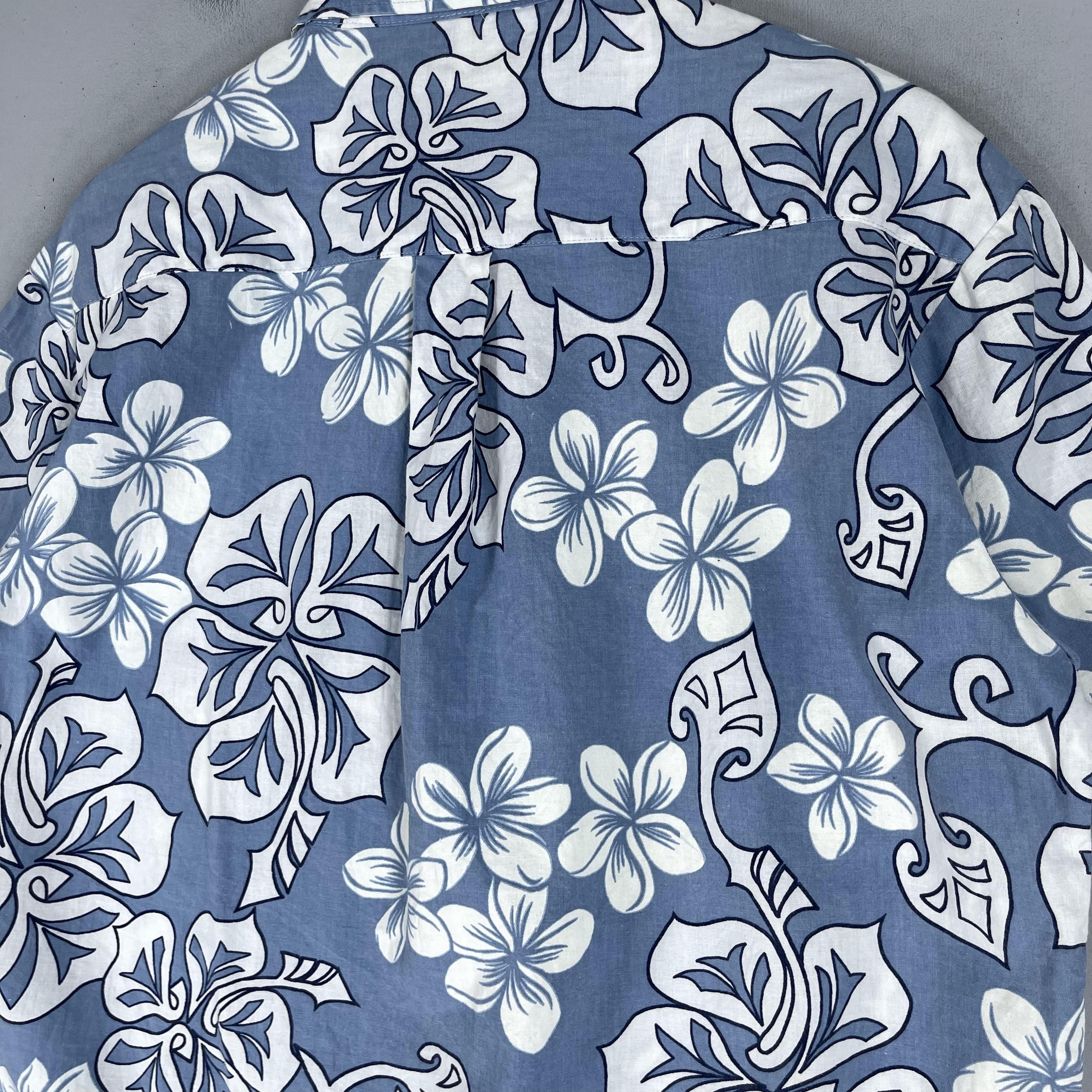 Japanese Brand × Vintage Vintage Hawaiian Hibiscus Floral Motive Printed Button Up Size US L / EU 52-54 / 3 - 7 Thumbnail