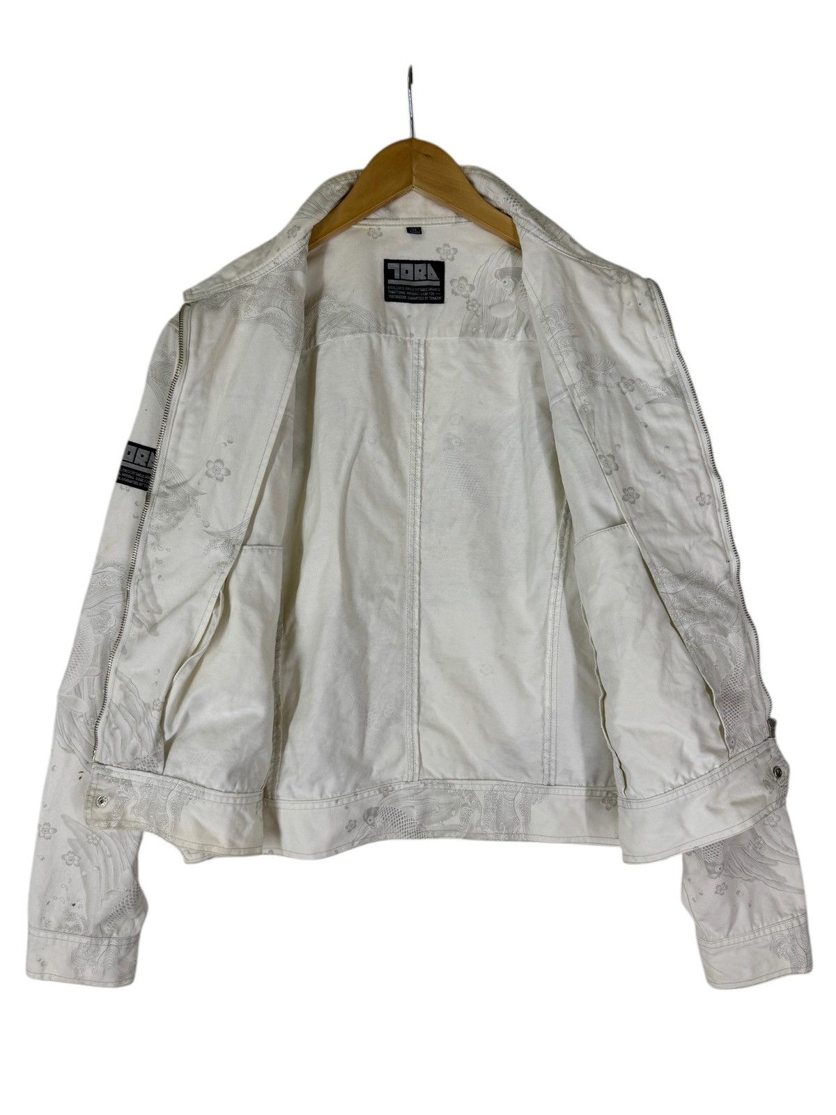 Japanese Brand Vintage Tora Koi Fish Motive Worker jacket Size US L / EU 52-54 / 3 - 12 Thumbnail