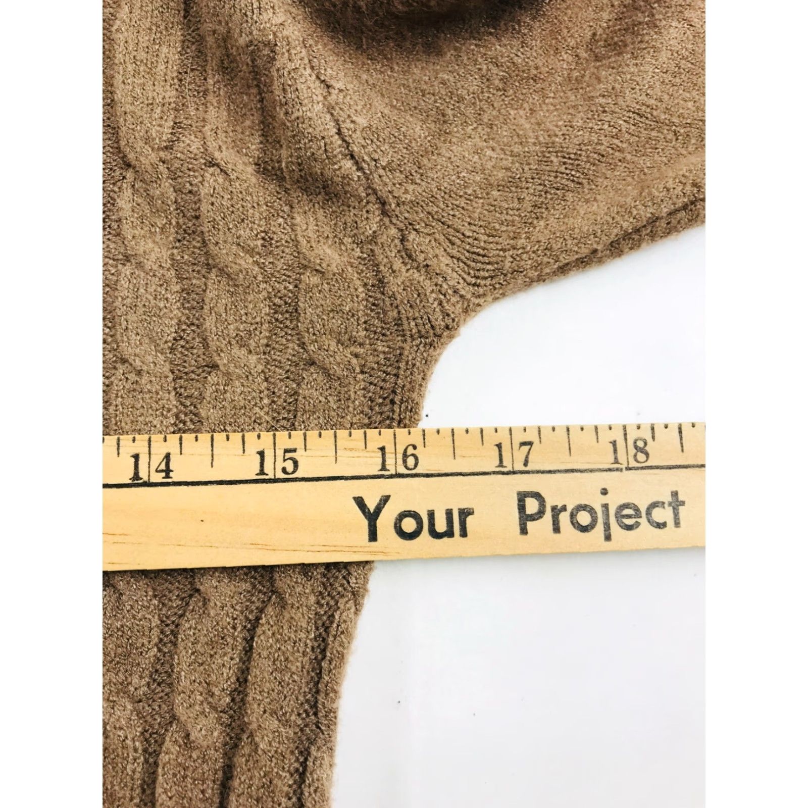 Vintage Jon & Anna Sweater Women's Size L Brown Pullover Ribbed Cable-Knit Round Neck Size L / US 10 / IT 46 - 3 Thumbnail