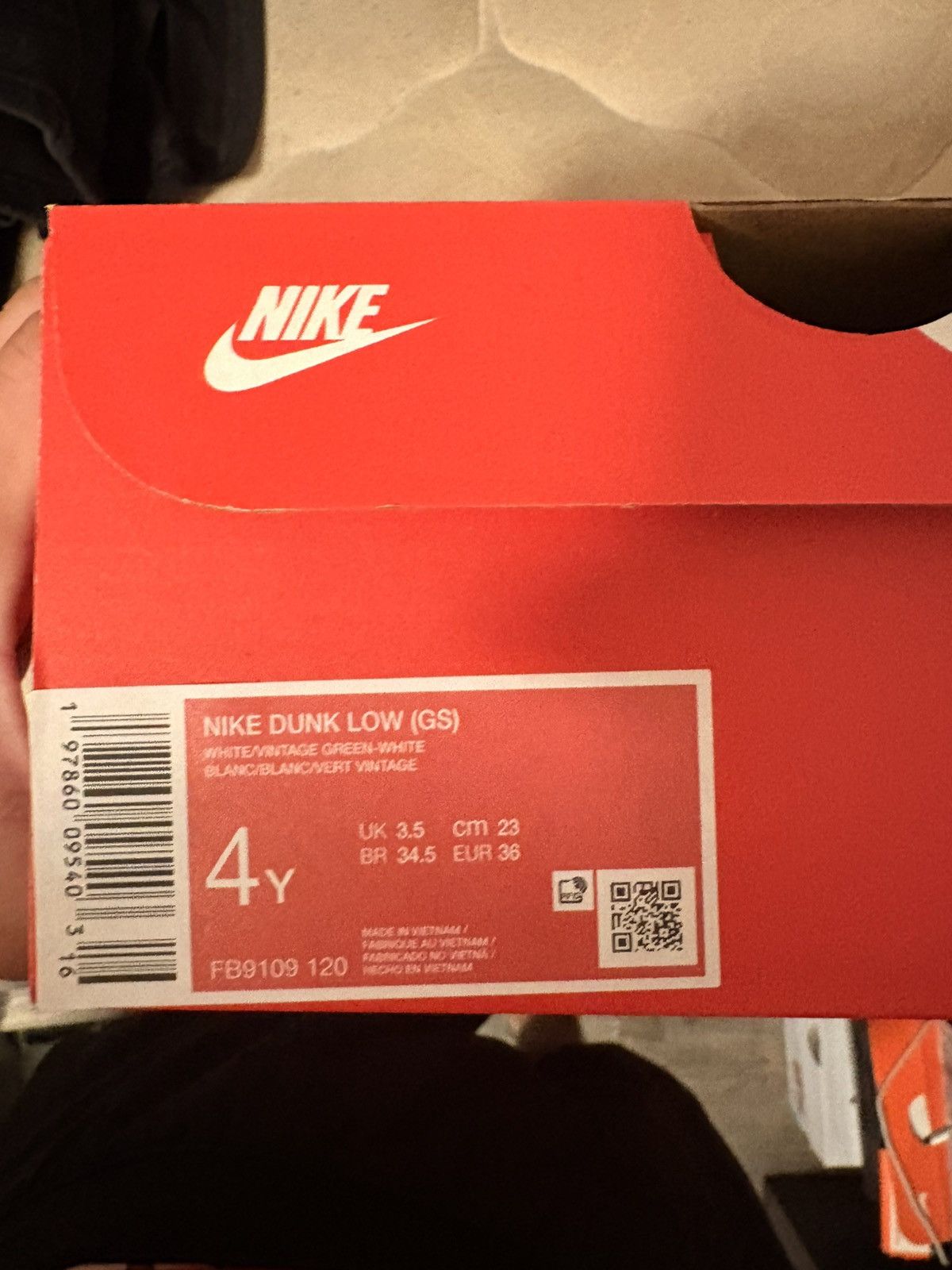 Nike Nike dunk low vintage green Size US 5.5 / IT 35.5 - 2 Thumbnail