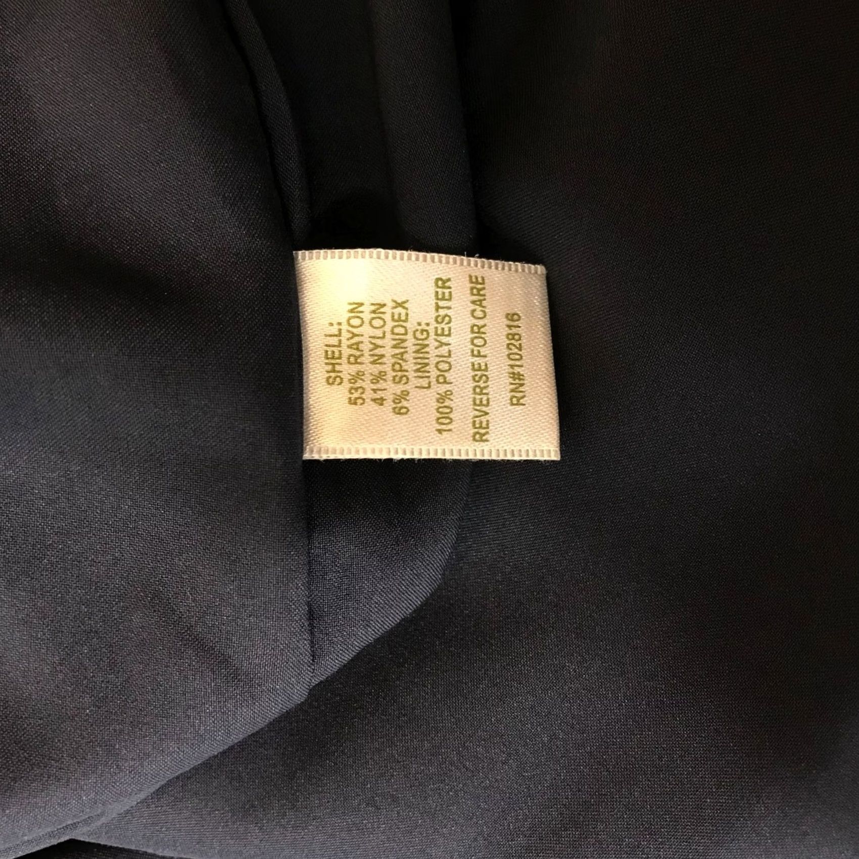 Vintage GARNET HILL WOMEN'S 10 SKIRT Navy Rayon Blend Pencil Knee Length XS? Size 32" / US 10 / IT 46 - 8 Thumbnail