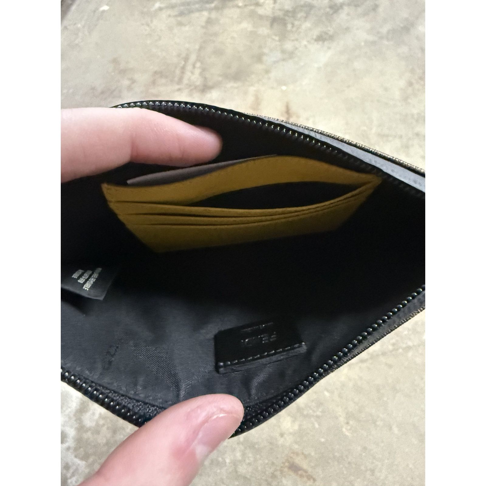Fendi Fendi Wallet Brown All Over Yellow Used OS Size ONE SIZE - 7 Thumbnail