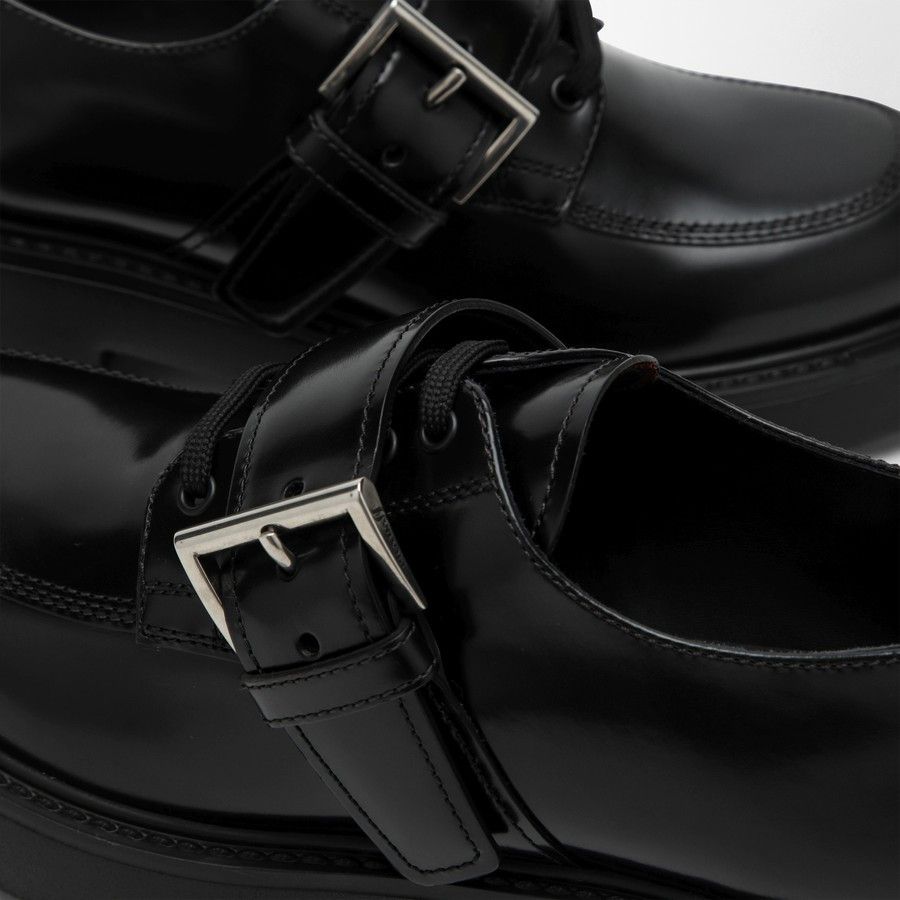 Prada o1d2blof0924 Lace-Up with Strap in Black Size US 8 / IT 38 - 5 Thumbnail
