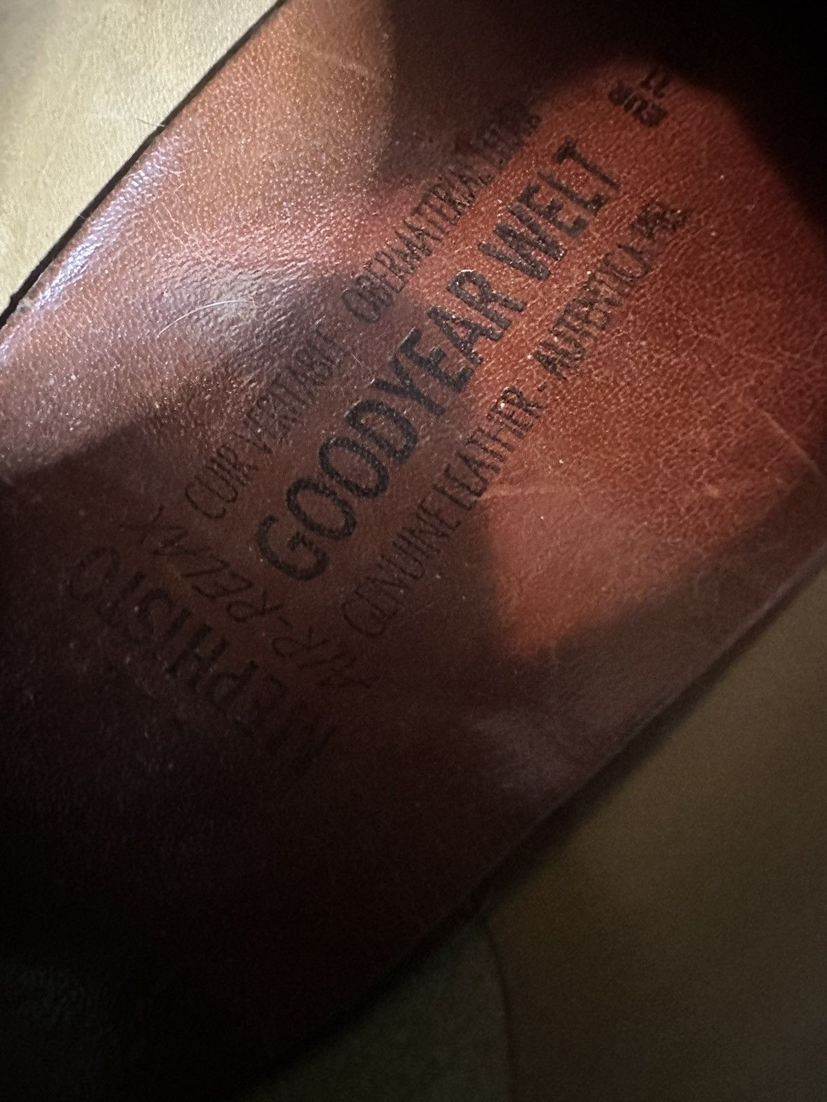 Mephisto × Vintage Pebbled leather Goodyear welt derby shoes Size US 11.5 / EU 44-45 - 7 Thumbnail