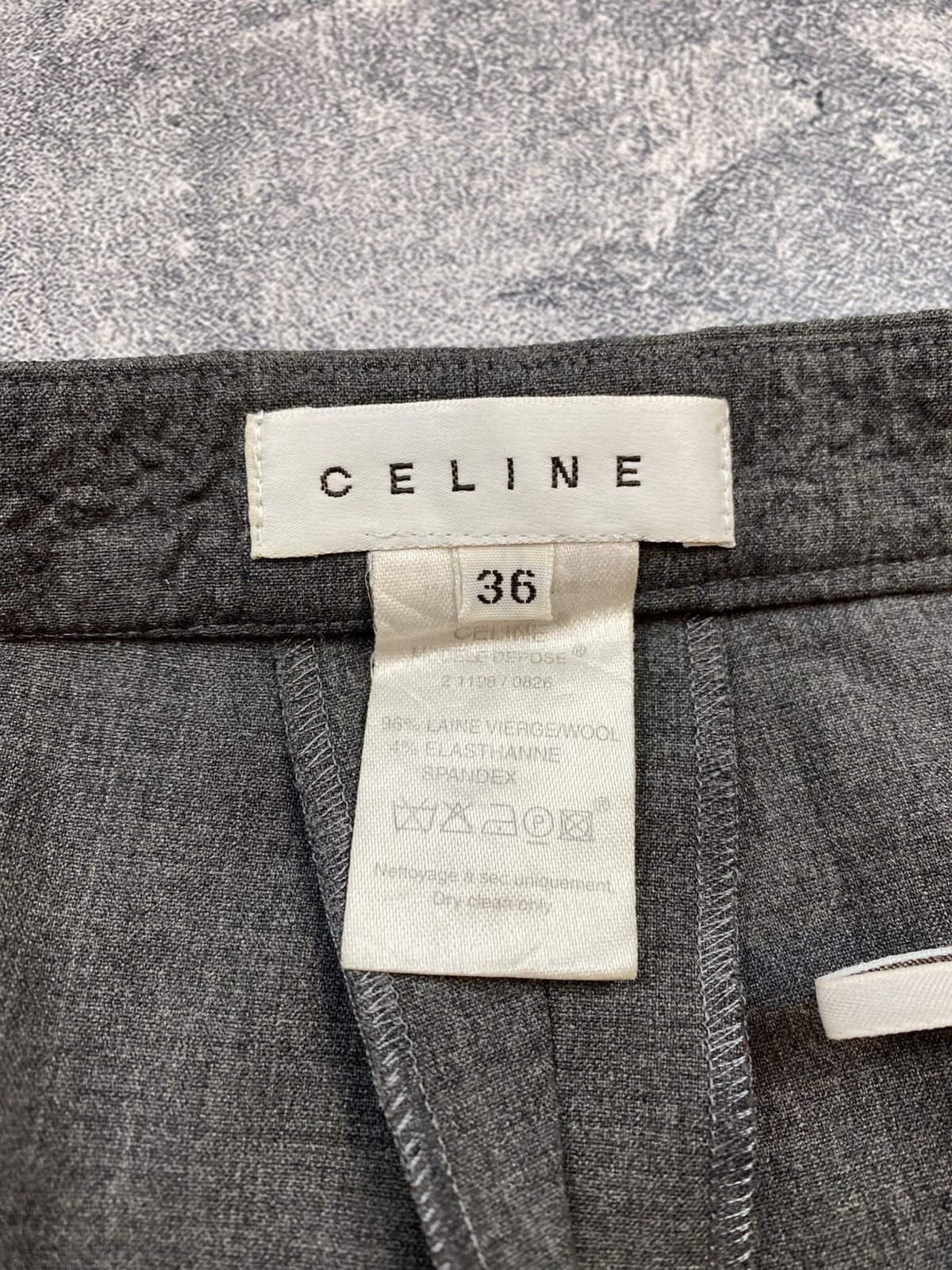 Celine × Vintage Celine Wool Pants Vintage Opti Size 27" / US 4 / IT 40 - 9 Thumbnail