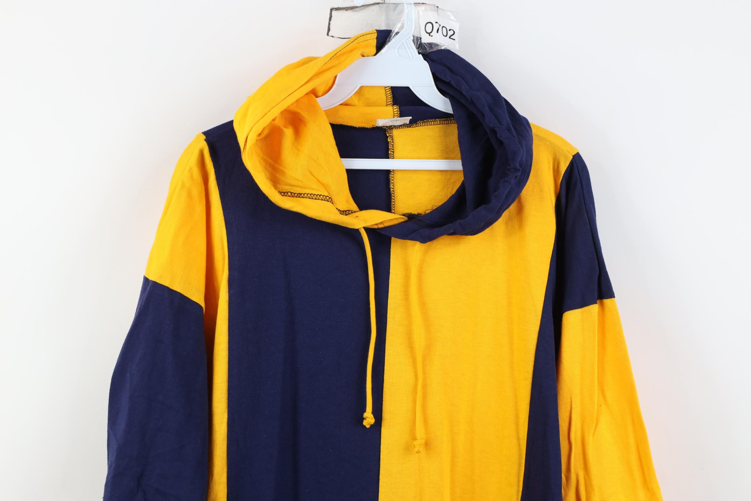 Vintage Deadstock Vintage 90s Block Short Sleeve Hooded T-Shirt Size US XL / EU 56 / 4 - 2 Thumbnail