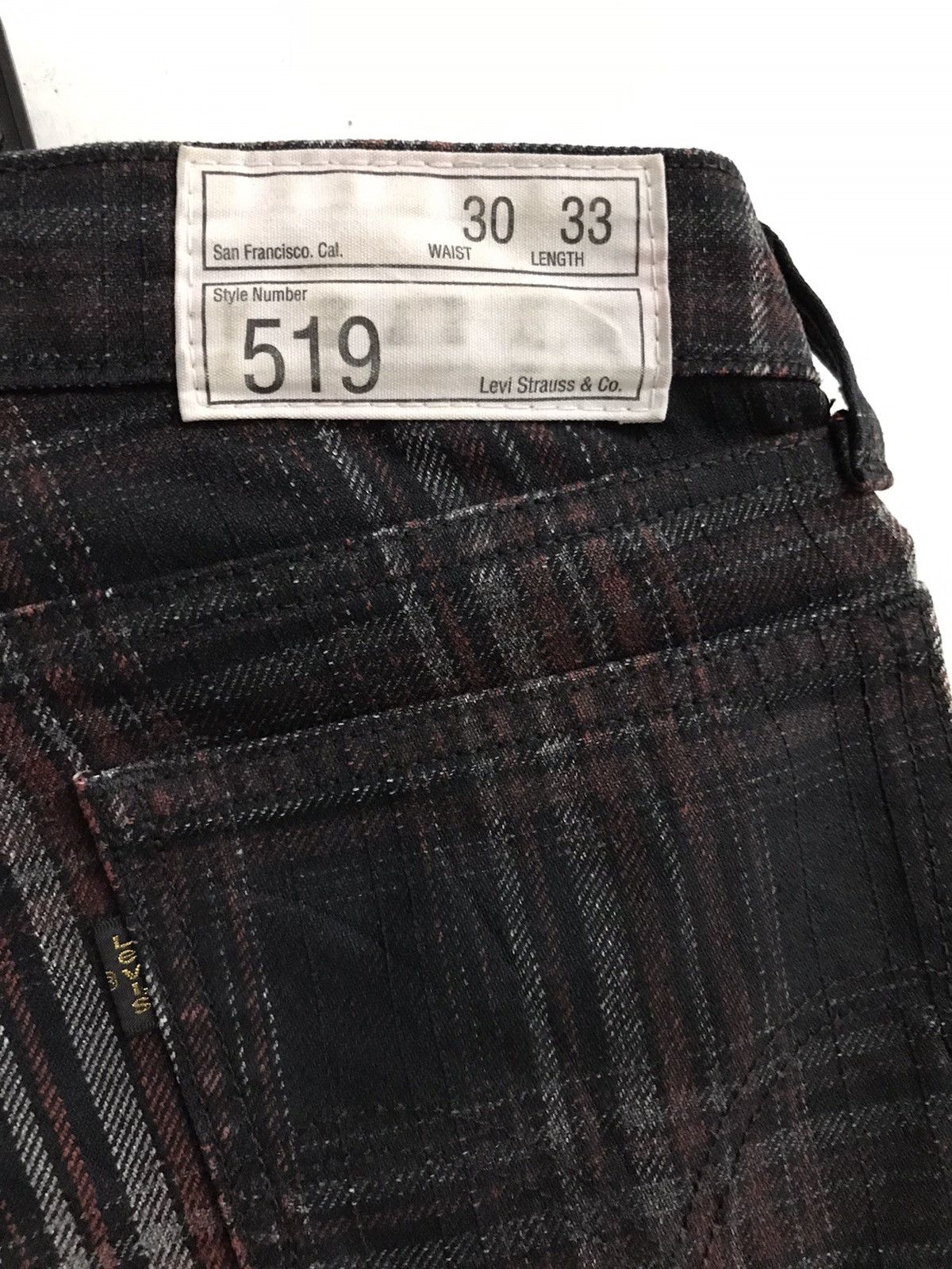 Japanese Brand × Levi's × Levi's Vintage Clothing Levi’s 519 Premium Collection Plaid Jeans Size US 30 / EU 46 - 3 Thumbnail