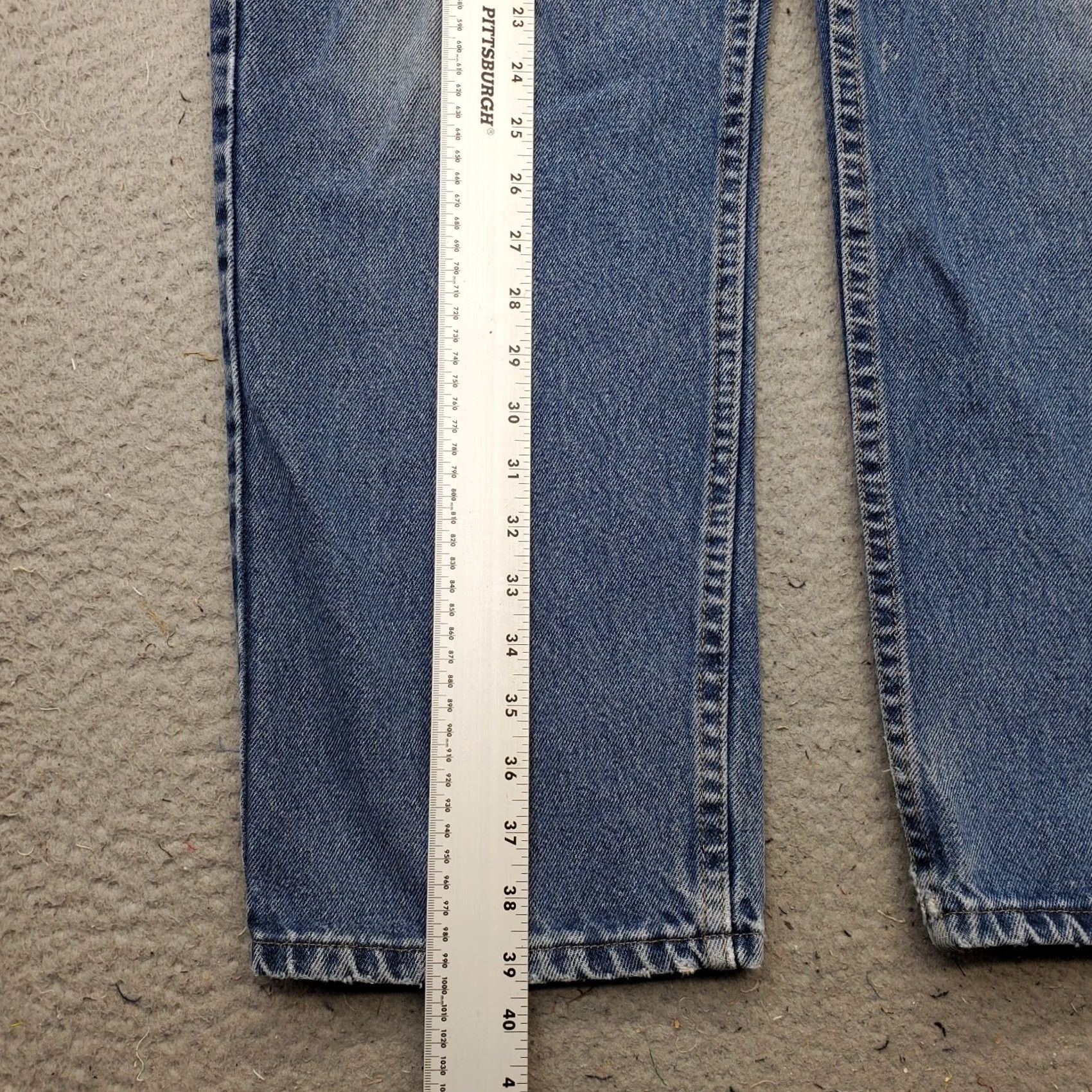 Wrangler Wrangler Jeans Mens 35x30 Blue Premium Denim Relaxed 5-Pocket Straight Leg Size US 35 - 3 Thumbnail