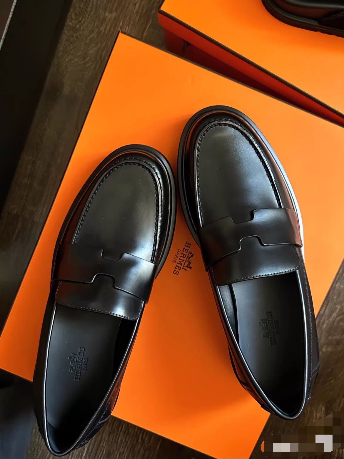 Hermes Hermès Full Lambskin Platform Loafer 35 Comfy Size US 4.5 / IT 34.5 - 8 Thumbnail