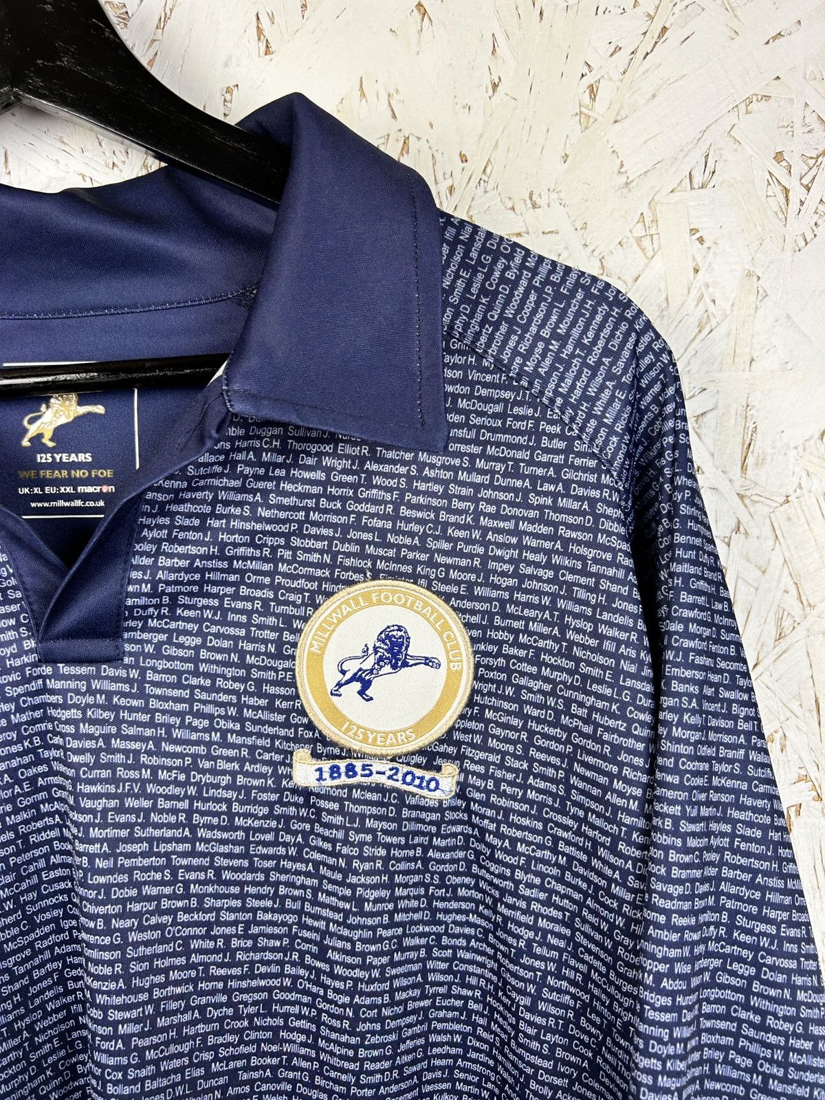 Vintage Vintage Macron Millwall FC 2010/11 Anniversary Kit Jersey Size US XXL / EU 58 / 5 - 3 Thumbnail