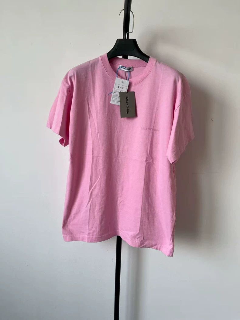 Balenciaga Balenciaga Vintage Plain Short Sleeve Drop Shoulder T-Shir Size M / US 6-8 / IT 42-44 - 1 Thumbnail