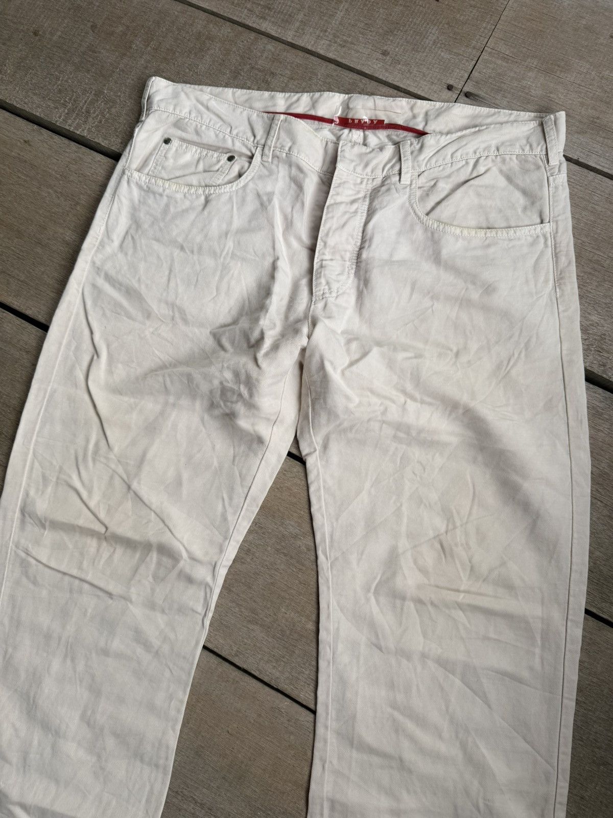 Prada Vintage Prada Cream Pants Size US 35 - 2 Thumbnail