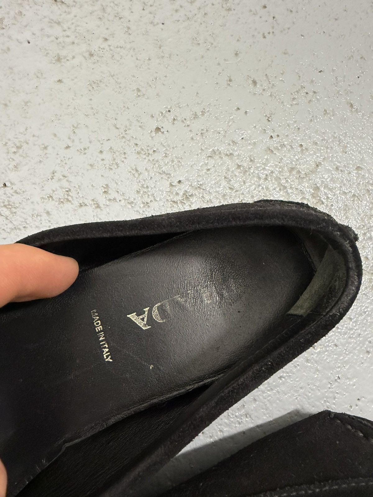 Prada Prada Suede Metal Logo Moccasins Size US 8 / IT 38 - 8 Thumbnail
