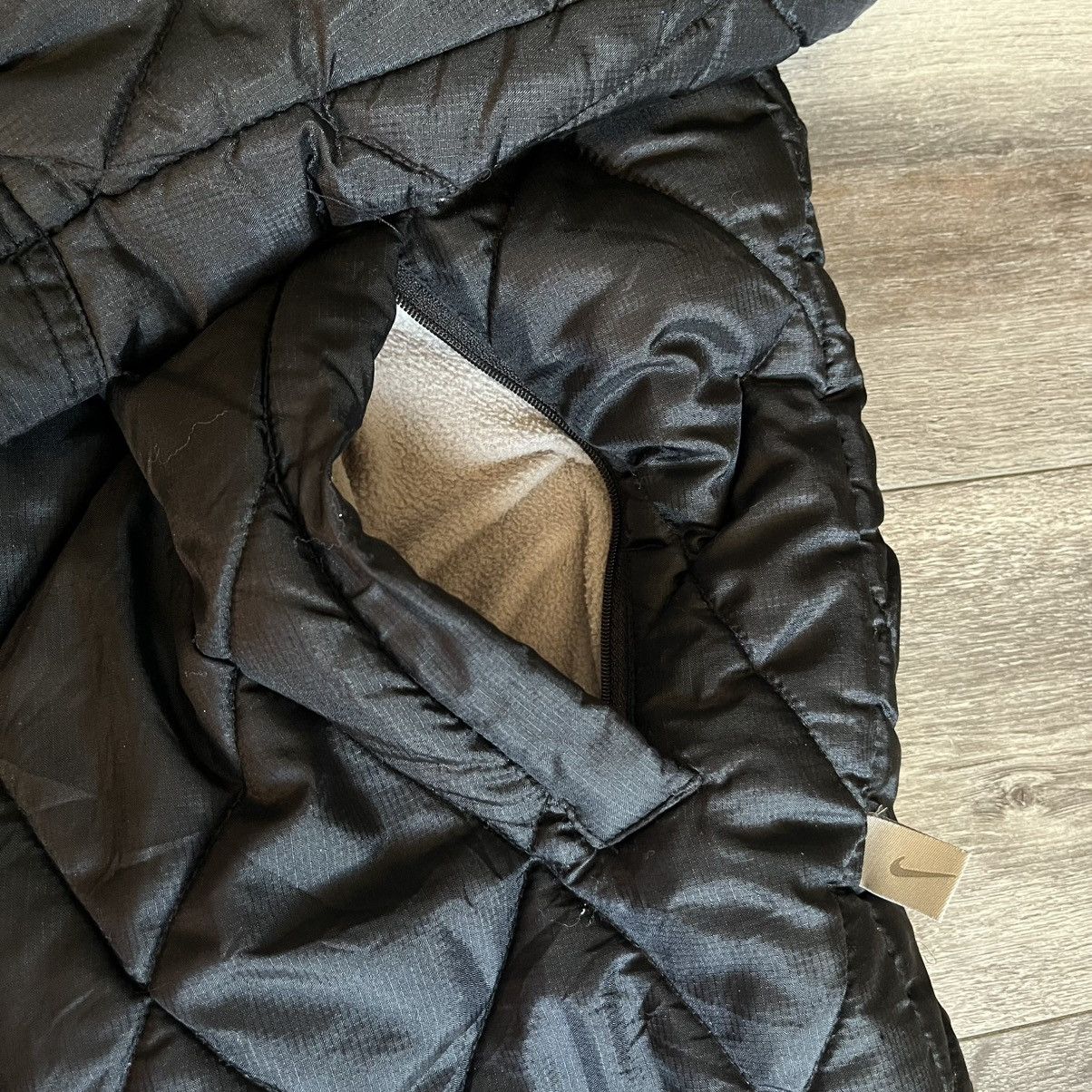 Nike Vintage 2000s Nike Quilted Puffer Down Zip Up Hooded Jacket Size US L / EU 52-54 / 3 - 5 Thumbnail