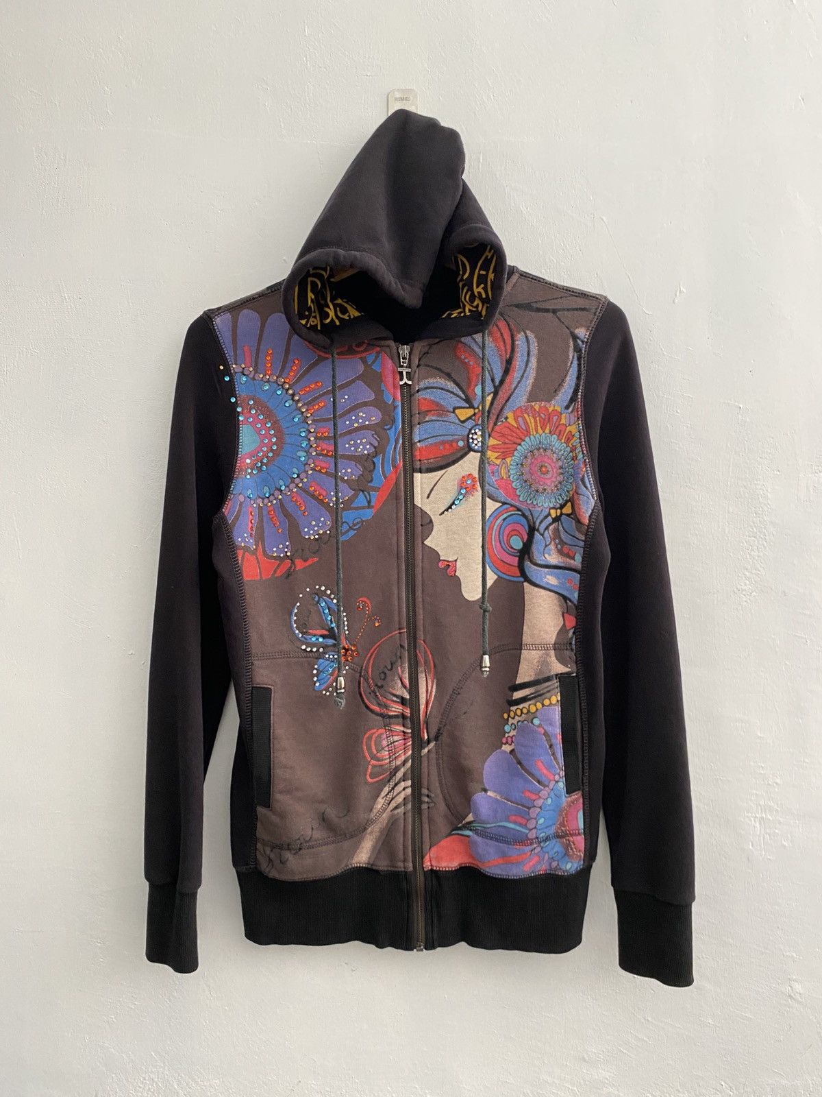 GOSTAR DE FUGA Kashitu glitter art zip hoodie Size US M / EU 48-50 / 2 - 1 Thumbnail