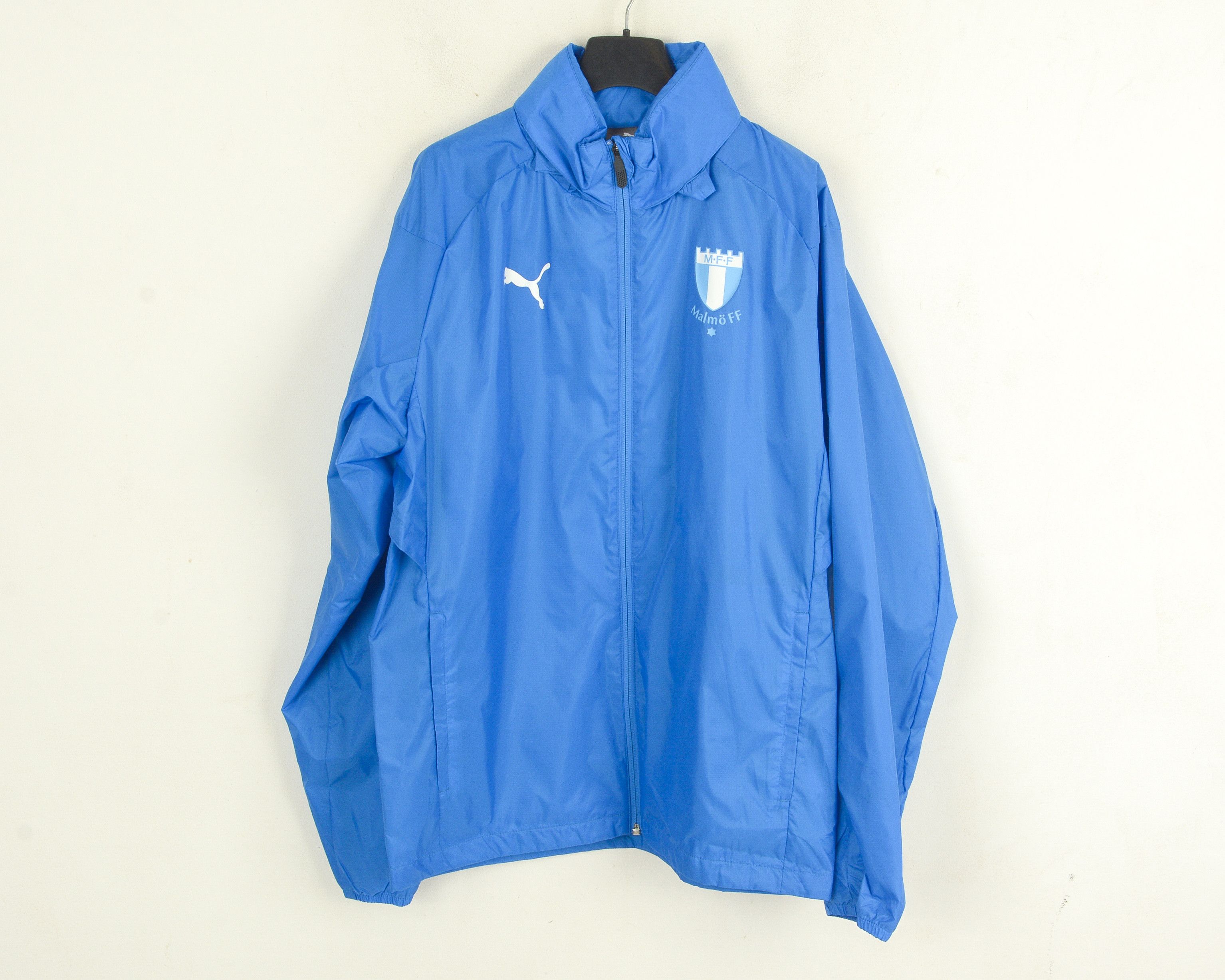 Puma Malmo FF Mens M Soccer Training Jacket Practice Hooded Blue Size US M / EU 48-50 / 2 - 1 Thumbnail
