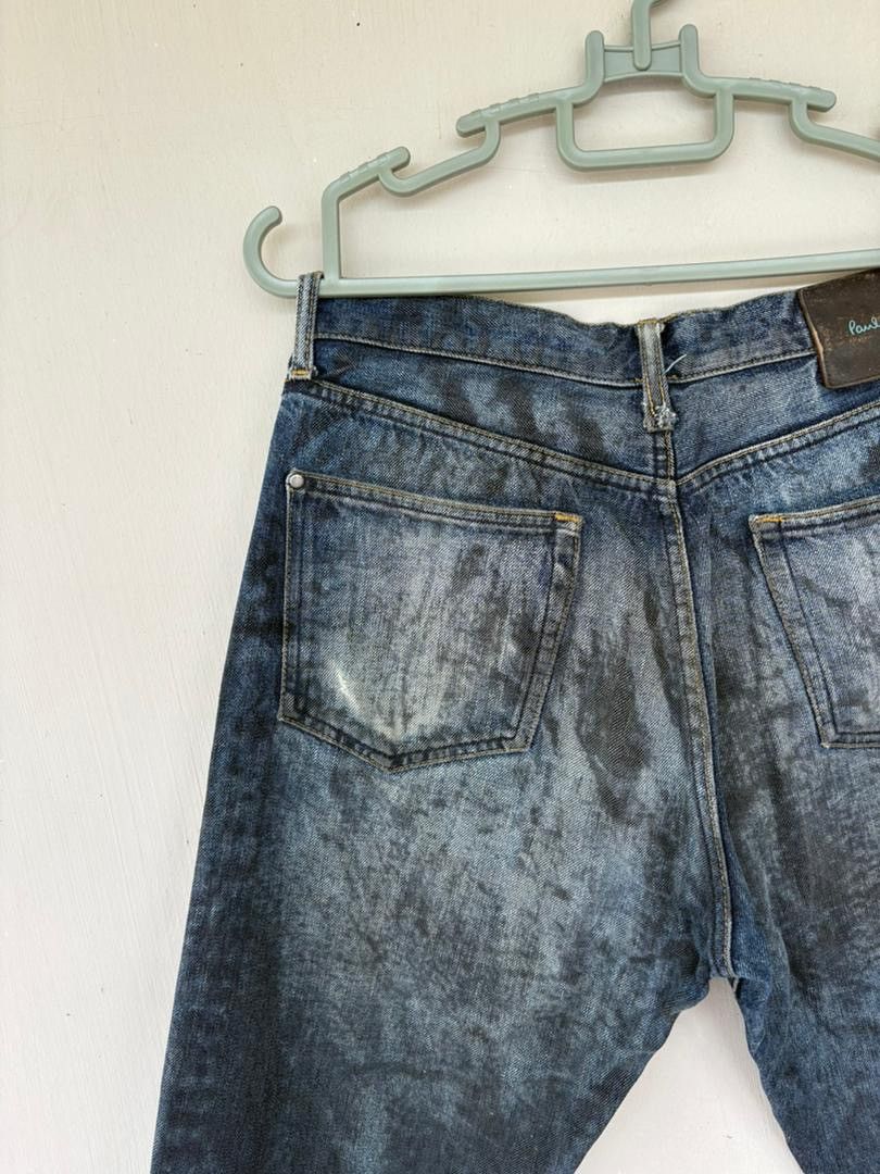 Paul Smith VTG Paul Smith Distressed Denim Pant Design Selvedge Rare Size US 30 / EU 46 - 7 Thumbnail