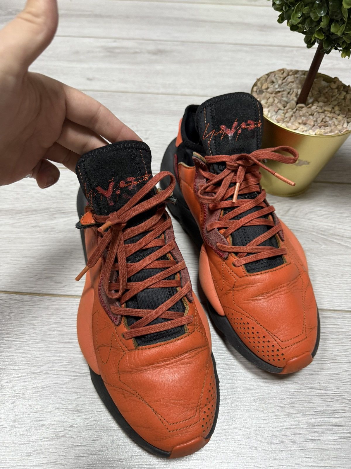 Y-3 Y-3 KAIWA leather sneakers shoes Size US 10.5 / EU 43-44 - 4 Thumbnail