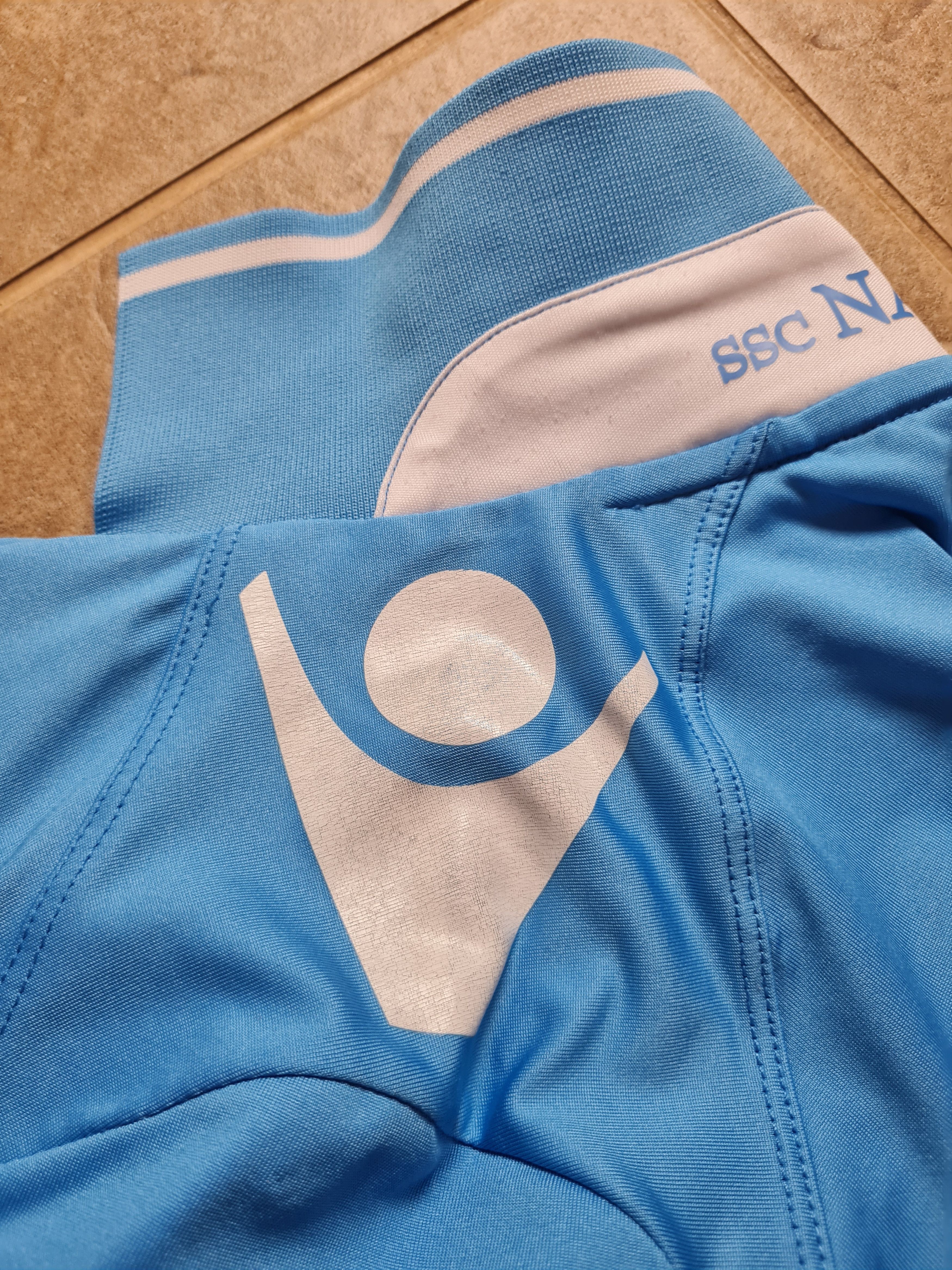 Macron Macron 2013-14 SSC Napoli Soccer Shirt Blue Men's Size S-M Size US S / EU 44-46 / 1 - 17 Thumbnail