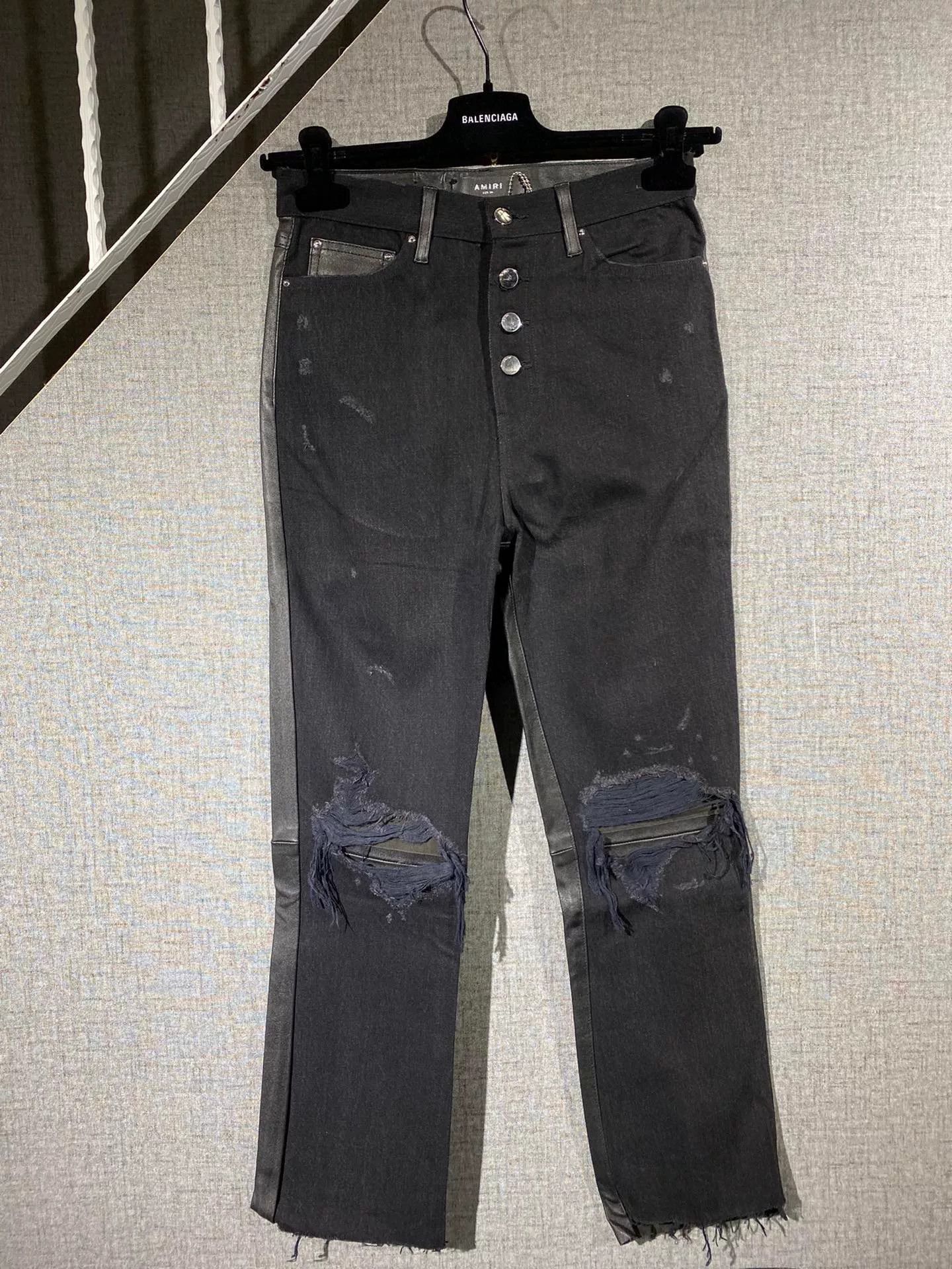 Amiri amiri women's leather pants with tags Size 26" / US 2 / IT 38 - 1 Thumbnail