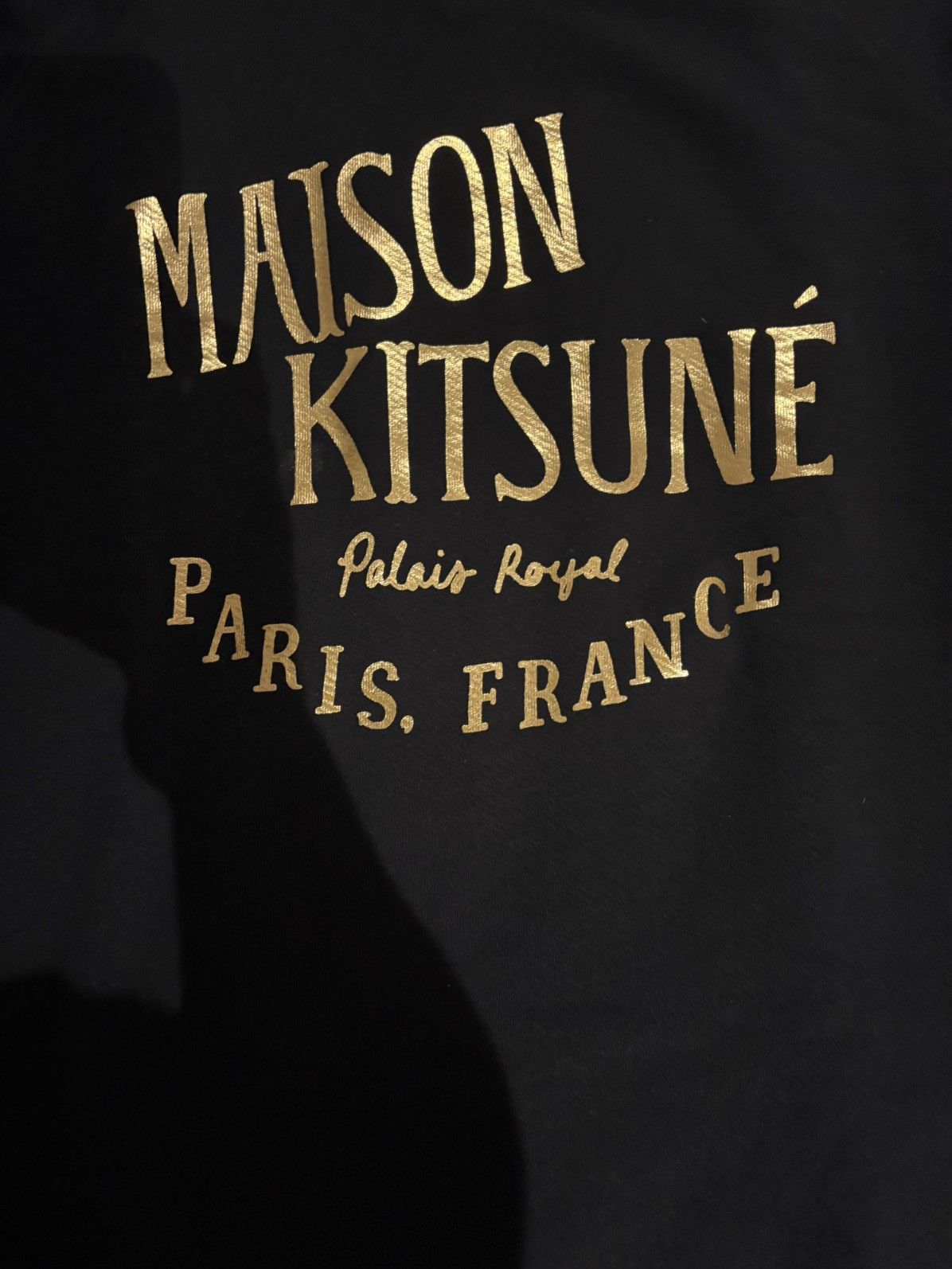 Maison Kitsune Maison Kitsuné Palais Royal Crewneck Sweatshirt Black Gold Size US M / EU 48-50 / 2 - 3 Thumbnail
