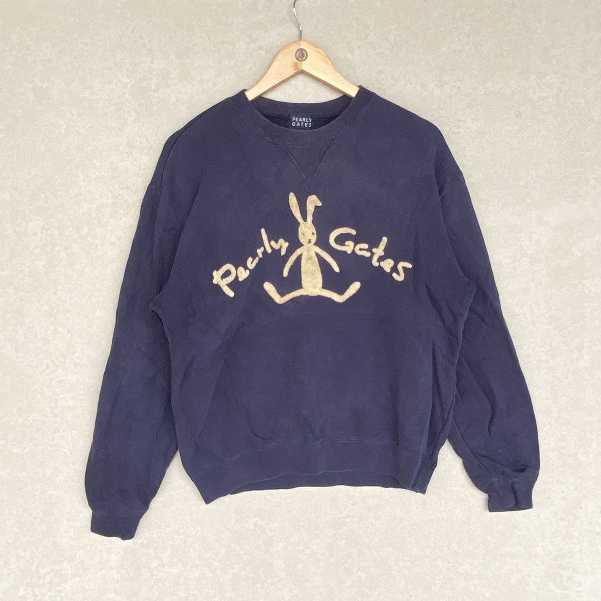 Other Vintage Pearly Gates Big Embroidered Crewneck Navy Blue Size M / US 6-8 / IT 42-44 - 1 Thumbnail