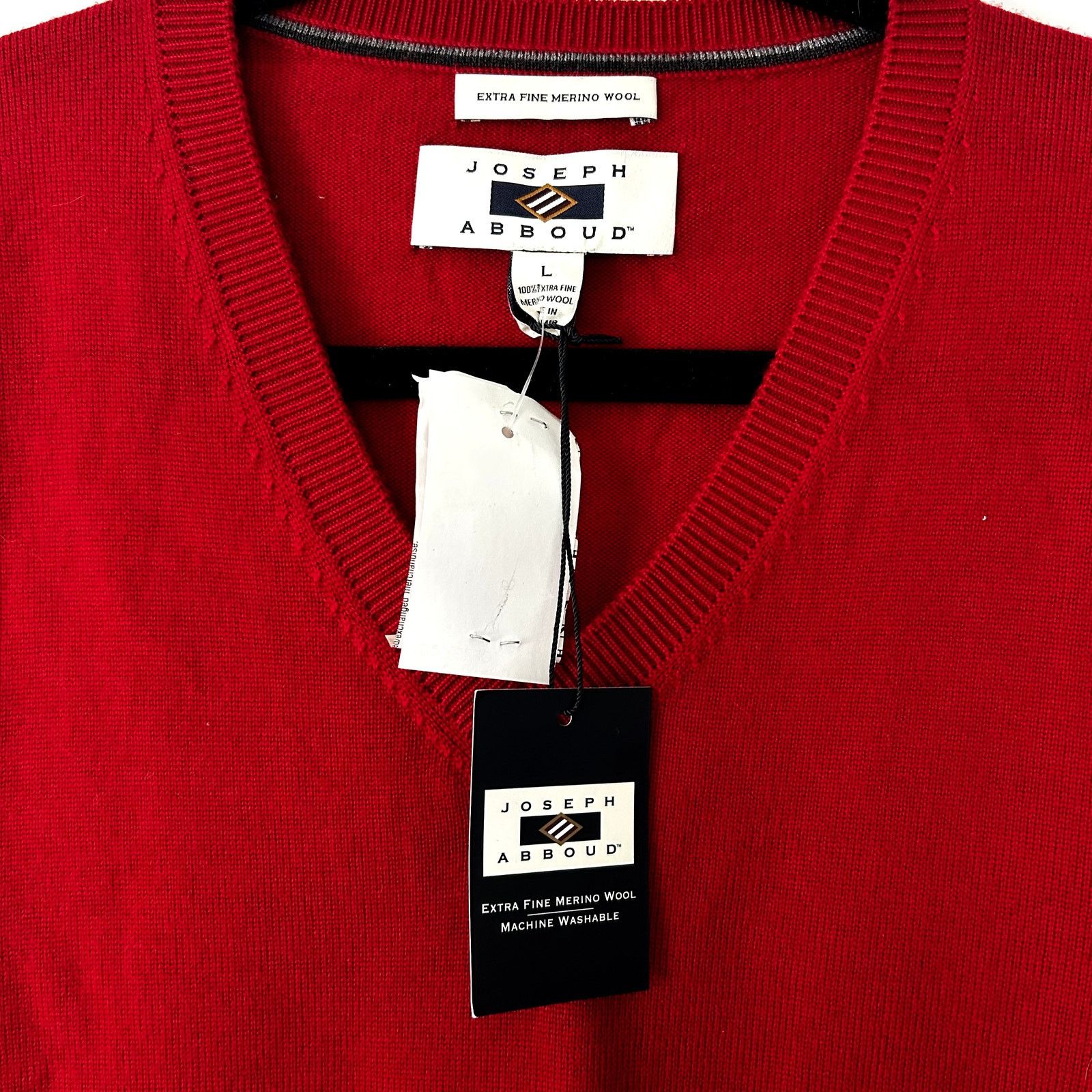 Joseph Abboud NWT Joseph Abboud classic red merino wool vest Size US L / EU 52-54 / 3 - 2 Thumbnail