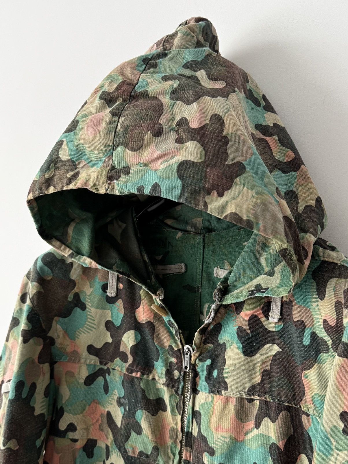 Vintage 1950s Czechoslovakian Army Dubaky/Mracky Camo Hooded Jacket Size US S / EU 44-46 / 1 - 5 Thumbnail