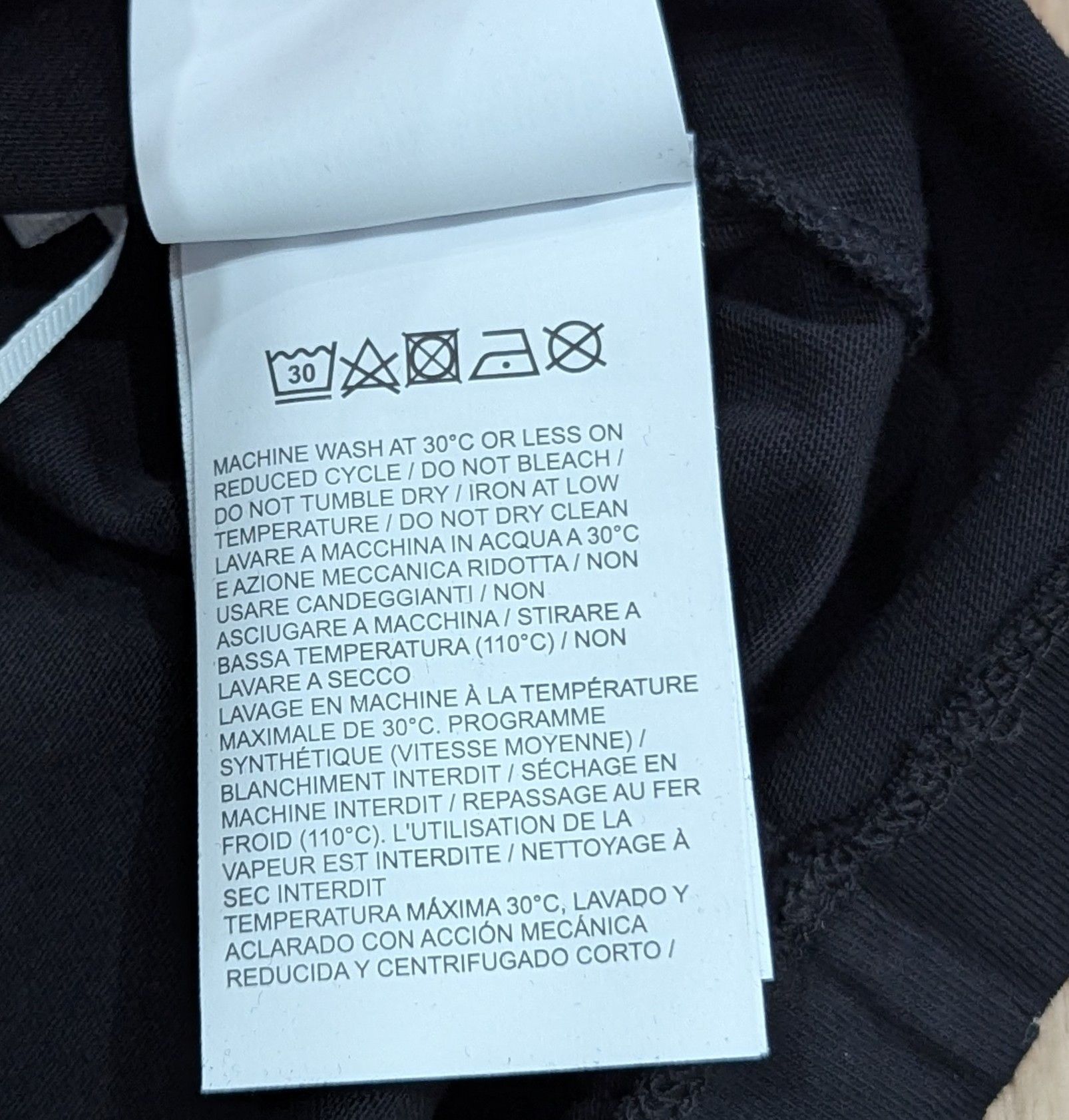 Off-White Off-White Slim Fit Cotton Crewneck T-Shirt Black/White M Size US M / EU 48-50 / 2 - 7 Thumbnail