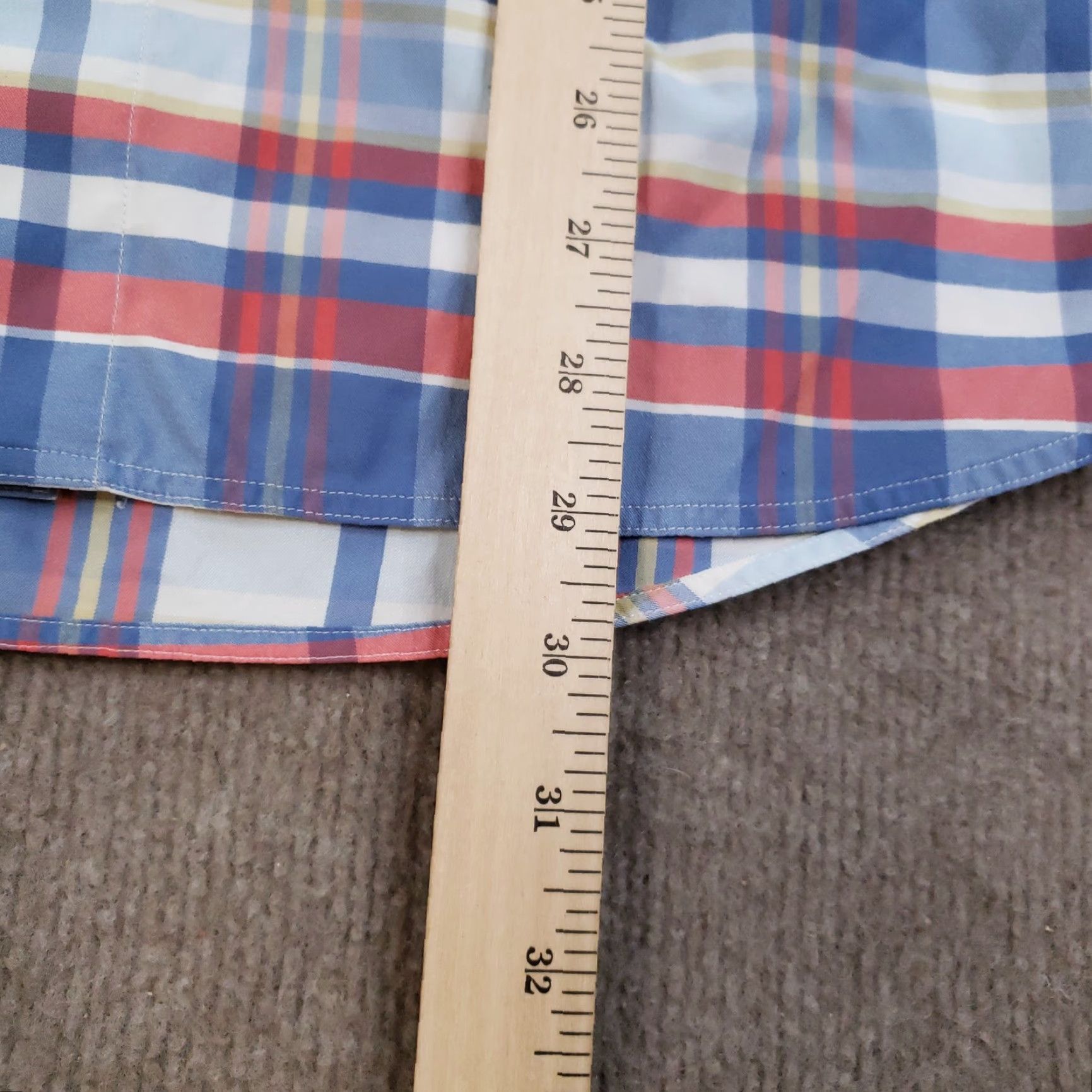 Vintage Salt Life Button-Up Shirt Mens M Blue Plaid Short Sleeve Neck Collared Lightweight Breathable Moisture Wicking Quick Dry Stretch Embroidered Fisherman Size US M / EU 48-50 / 2 - 4 Thumbnail