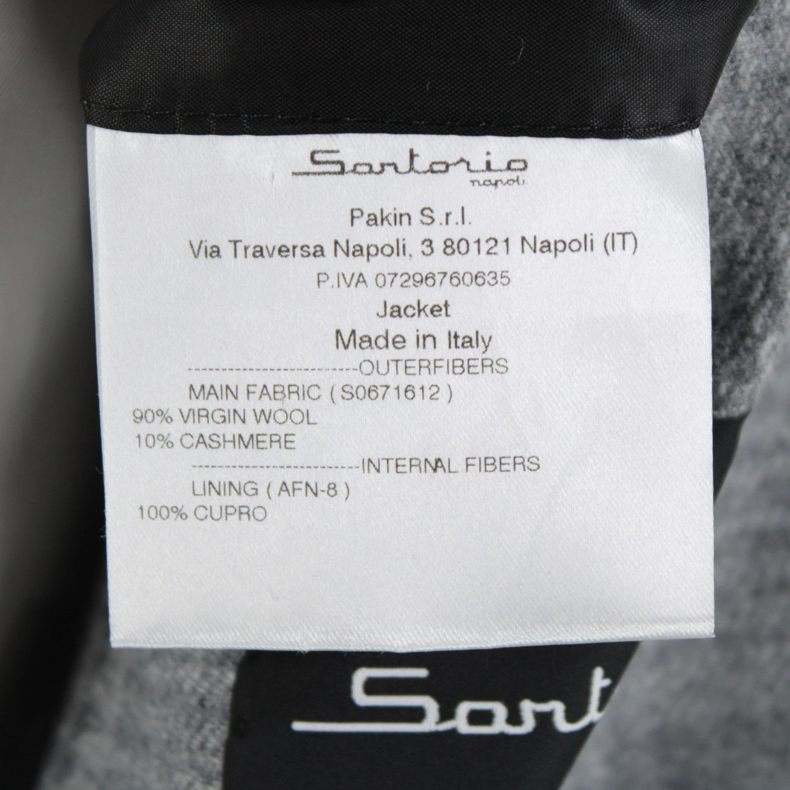 SARTORIO Sartorio Sport Coat Size 46 Regular US in Gray Size 46R - 9 Thumbnail