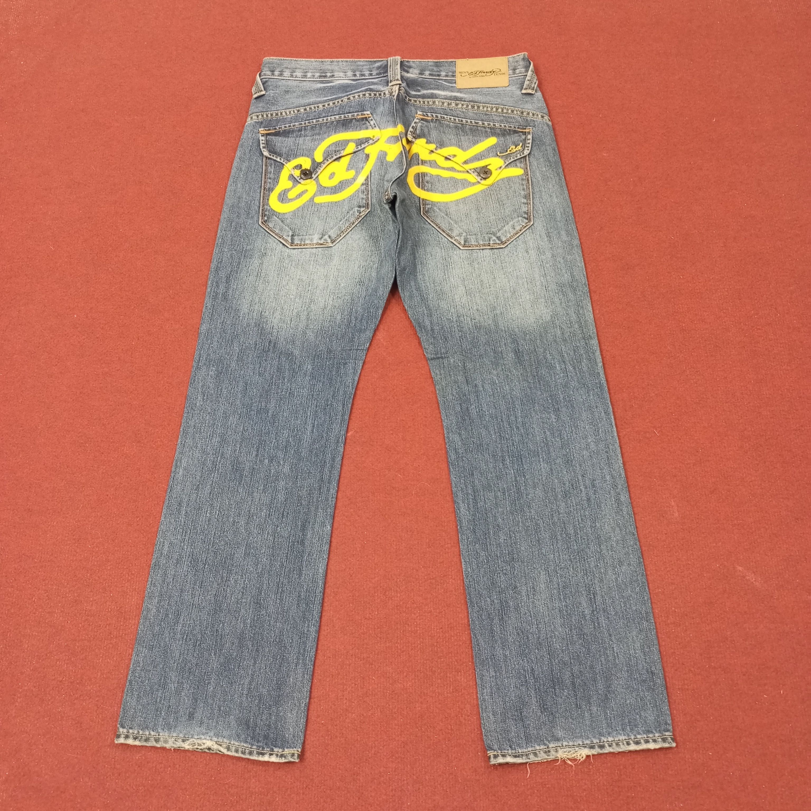 Ed Hardy Ed Hardy by Christian Audigier Custom Art Jeans c228n2 Size US 32 / EU 48 - 1 Thumbnail