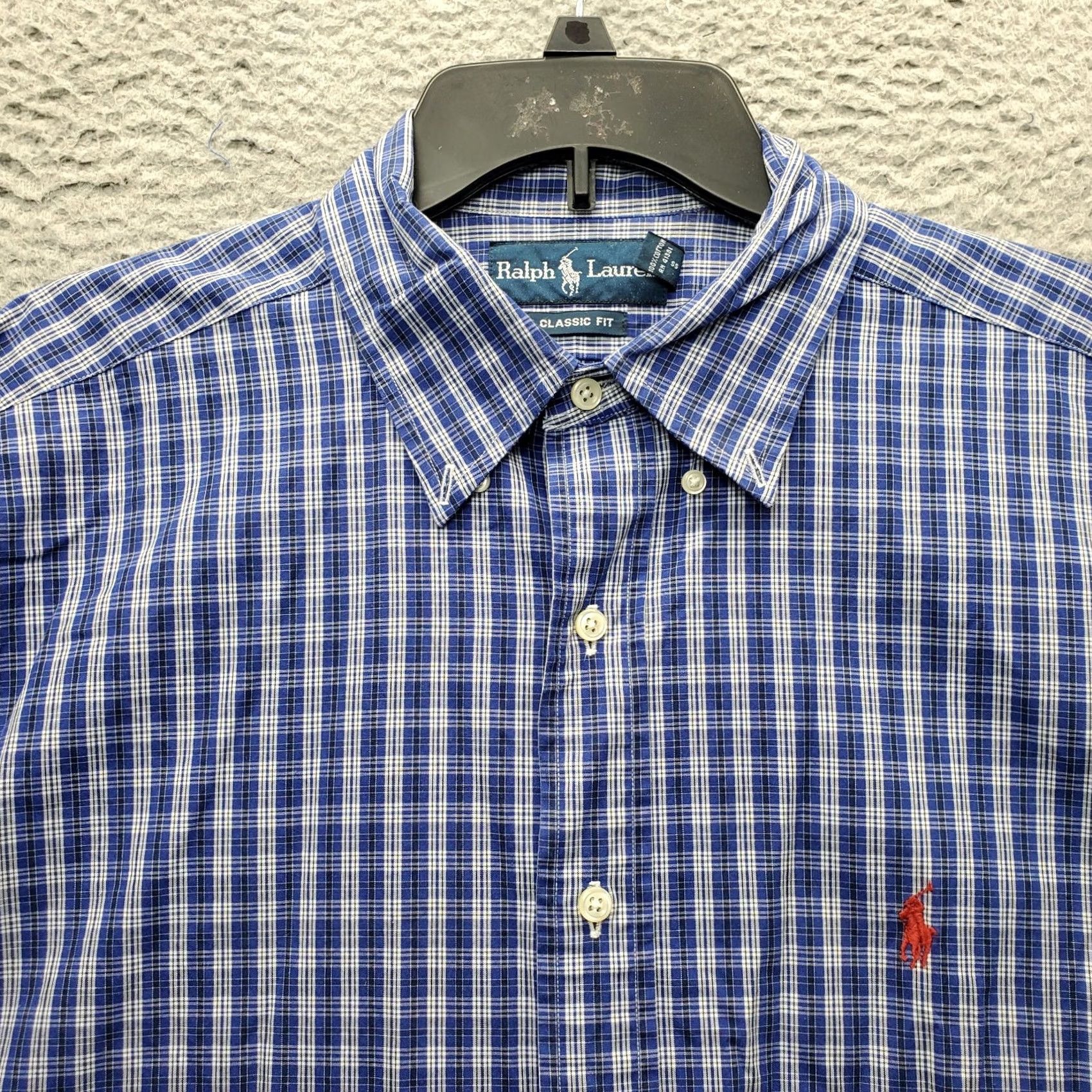 Ralph Lauren Ralph Lauren Dress Shirt Men L Multi Plaid Pony Logo Button Down Size 42R - 7 Thumbnail