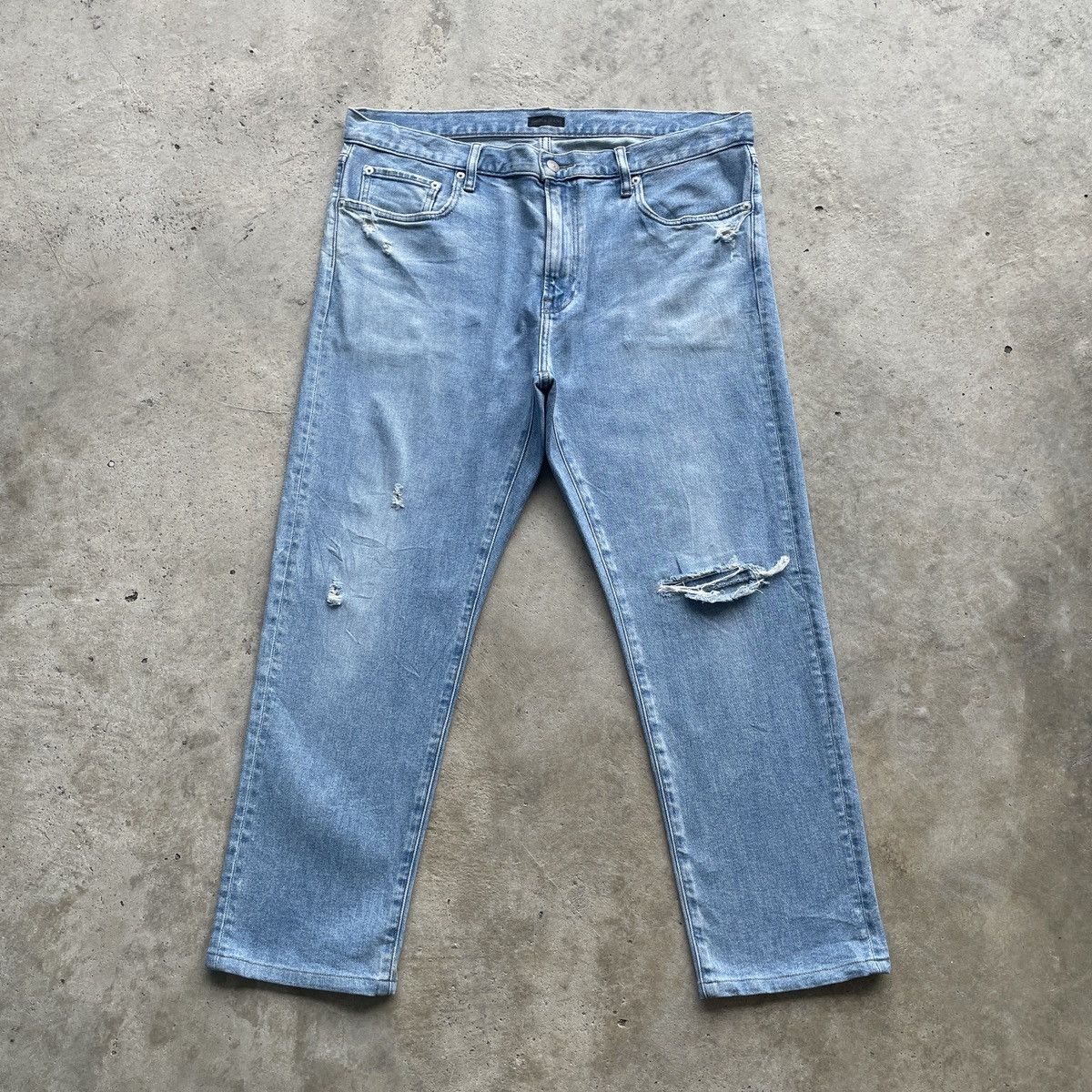 Japanese Brand W38💥 Vintage Japanese Distressed Straight Faded Jeans Pants Size US 38 / EU 54 - 1 Thumbnail